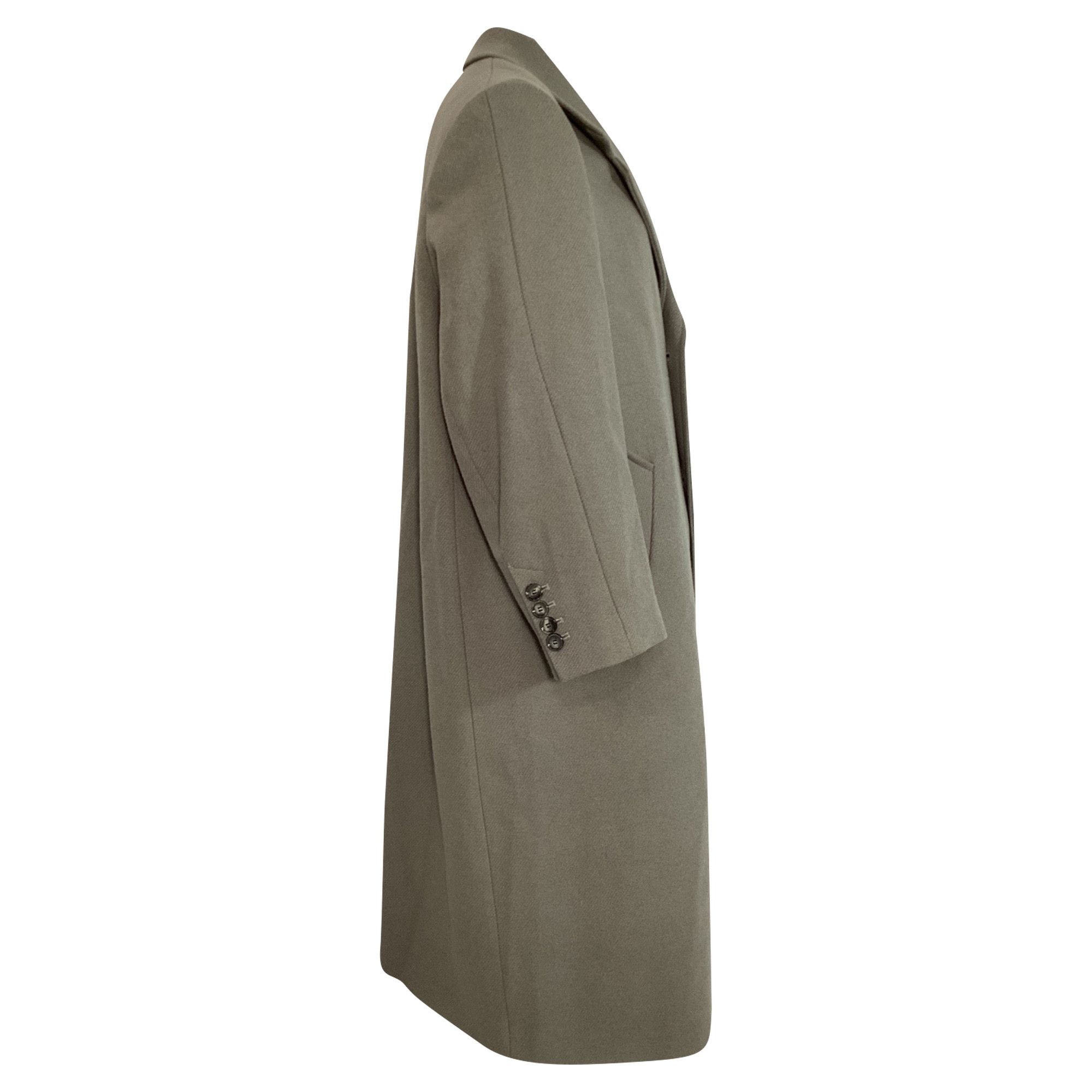 AMI Ami Single-Breasted Coat in Grey Wool Size US XL / EU 56 / 4 - 3 Thumbnail