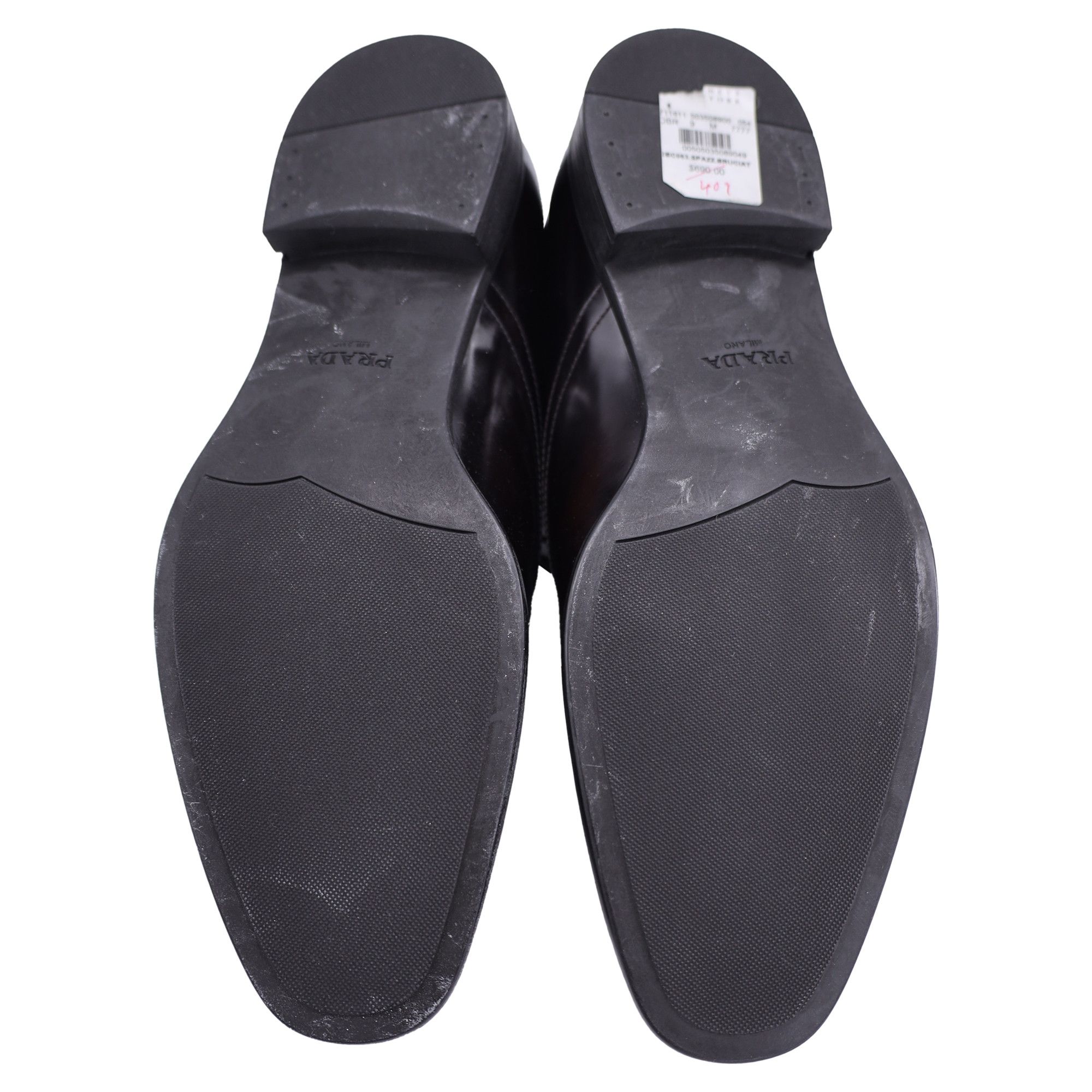 Prada Prada Lace Up Brushed Oxford Shoes in Brown Leather Size US 7.5 / EU 40-41 - 4 Thumbnail