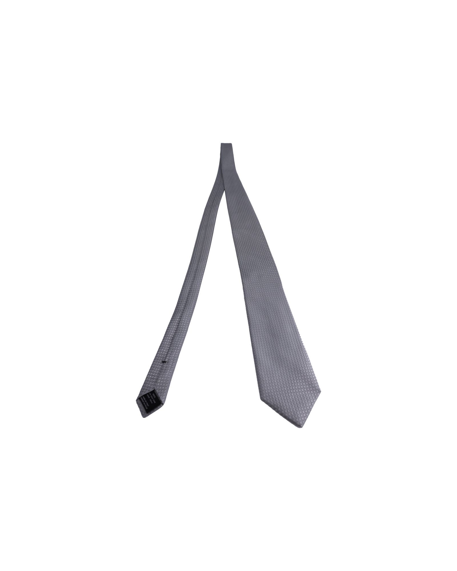 Tom Ford Tom Ford Patterned Necktie in Silver Silk Cotton Size ONE SIZE - 2 Thumbnail
