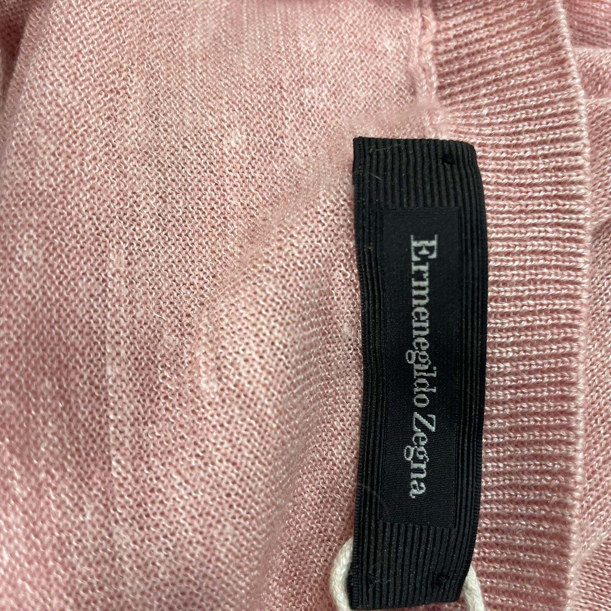 Ermenegildo Zegna Ermenegildo Zegna Sweater in Pink Cashmere Size US XXL / EU 58 / 5 - 3 Thumbnail