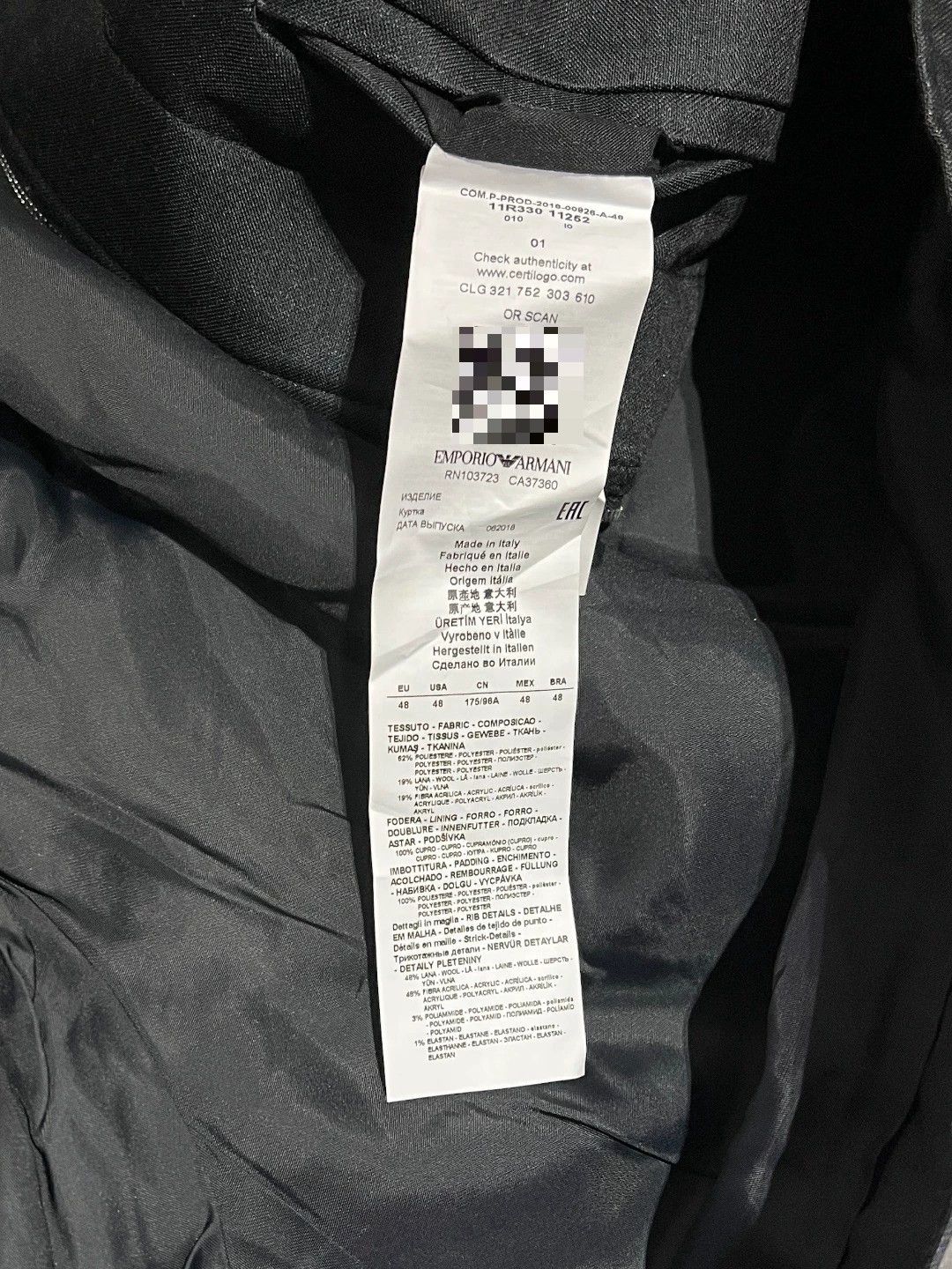 Armani Armani Casual Multi Light Jacket m Men Size US M / EU 48-50 / 2 - 7 Thumbnail