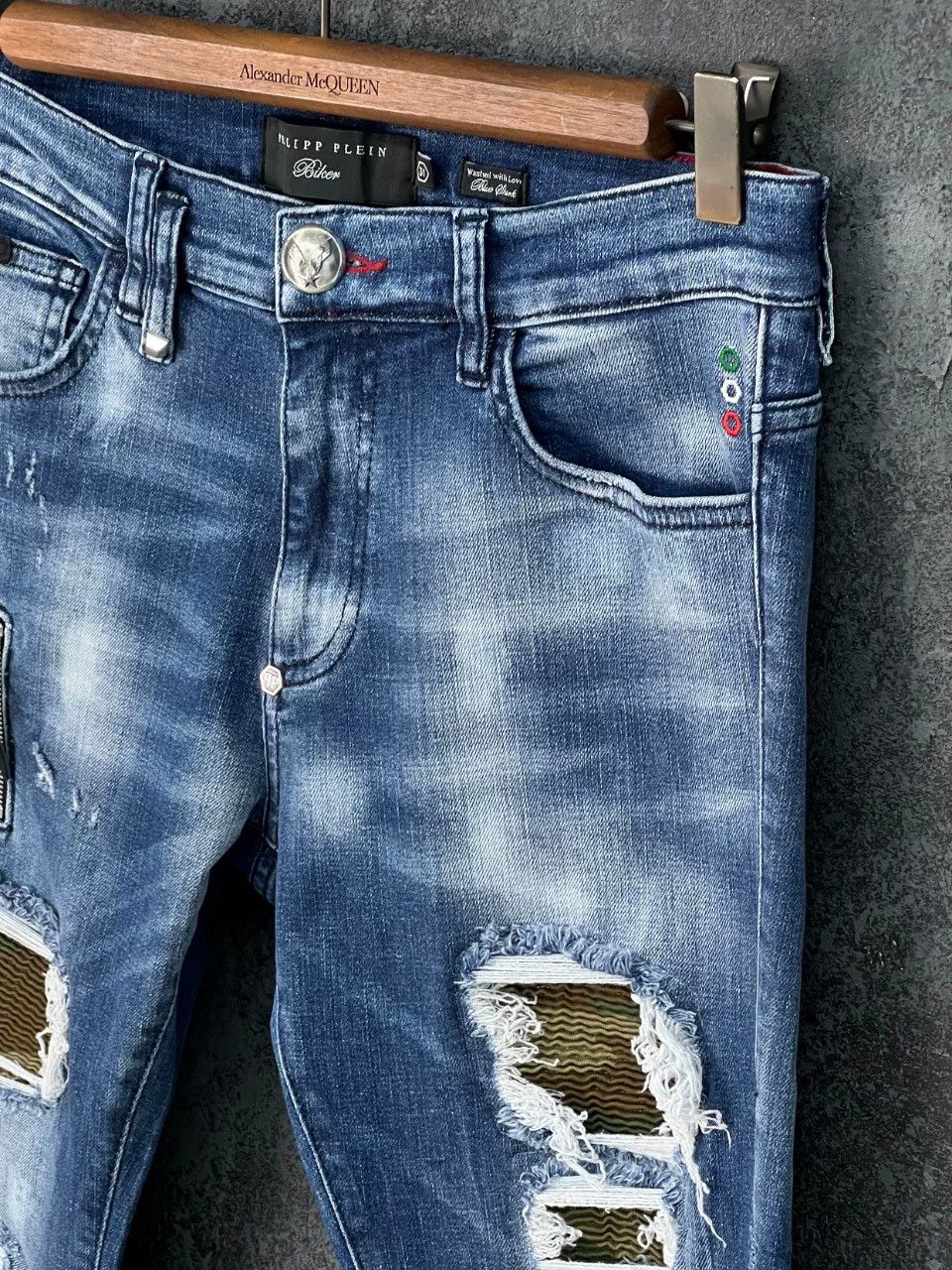 Philipp Plein Philipp Plein Denim Cotton Blue Denim Jeans 32 Men Size US 32 / EU 48 - 4 Thumbnail
