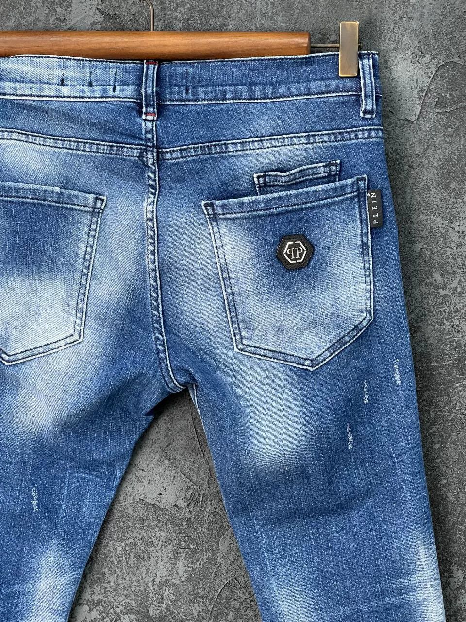 Philipp Plein Philipp Plein Denim Cotton Blue Denim Jeans 32 Men Size US 32 / EU 48 - 5 Thumbnail