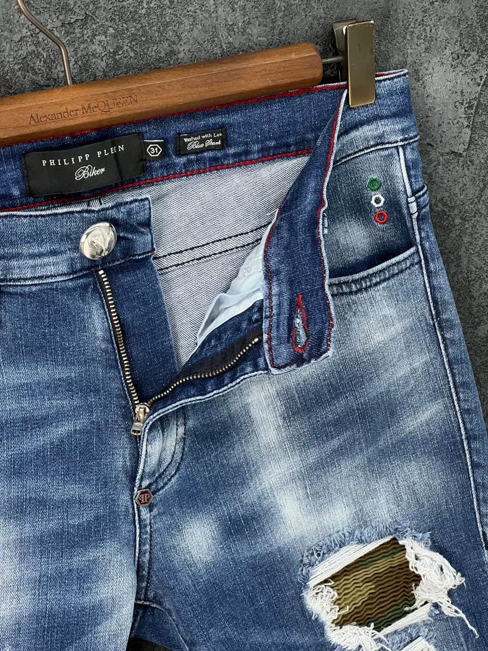 Philipp Plein Philipp Plein Denim Cotton Blue Denim Jeans 32 Men Size US 32 / EU 48 - 6 Thumbnail