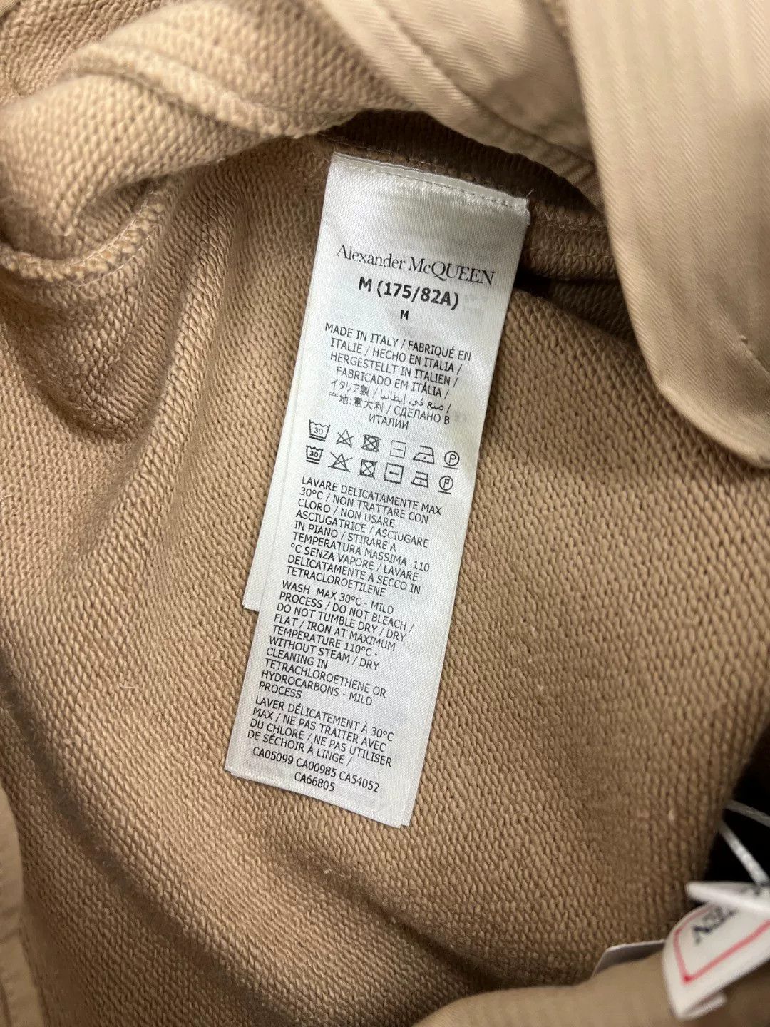 Alexander McQueen Alexander McQueen Cotton Beige Casual Pants 30 Men Size US 30 / EU 46 - 7 Thumbnail