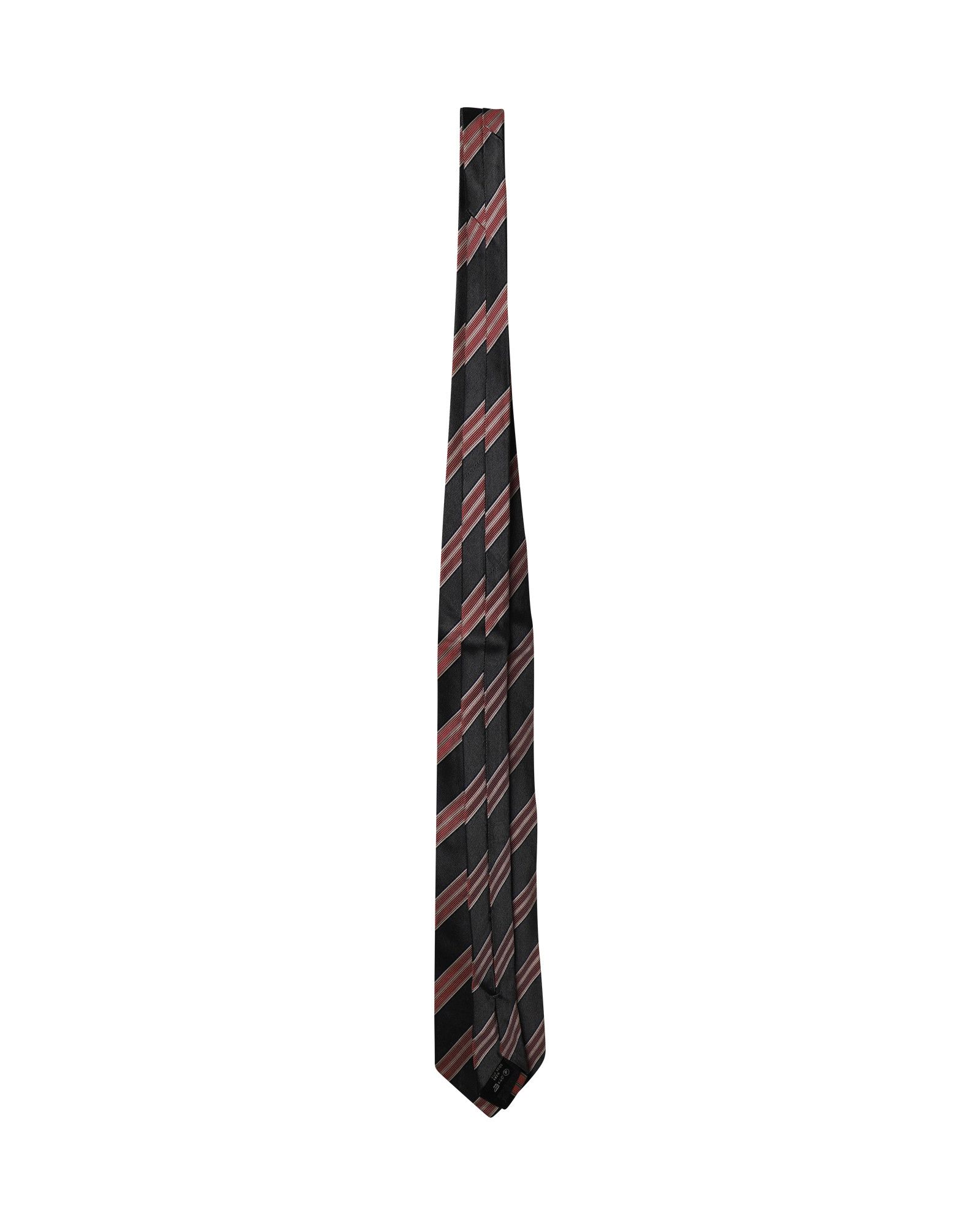 Ermenegildo Zegna Ermenegildo Zegna Striped Tie in Grey and Pink Silk Size ONE SIZE - 4 Thumbnail