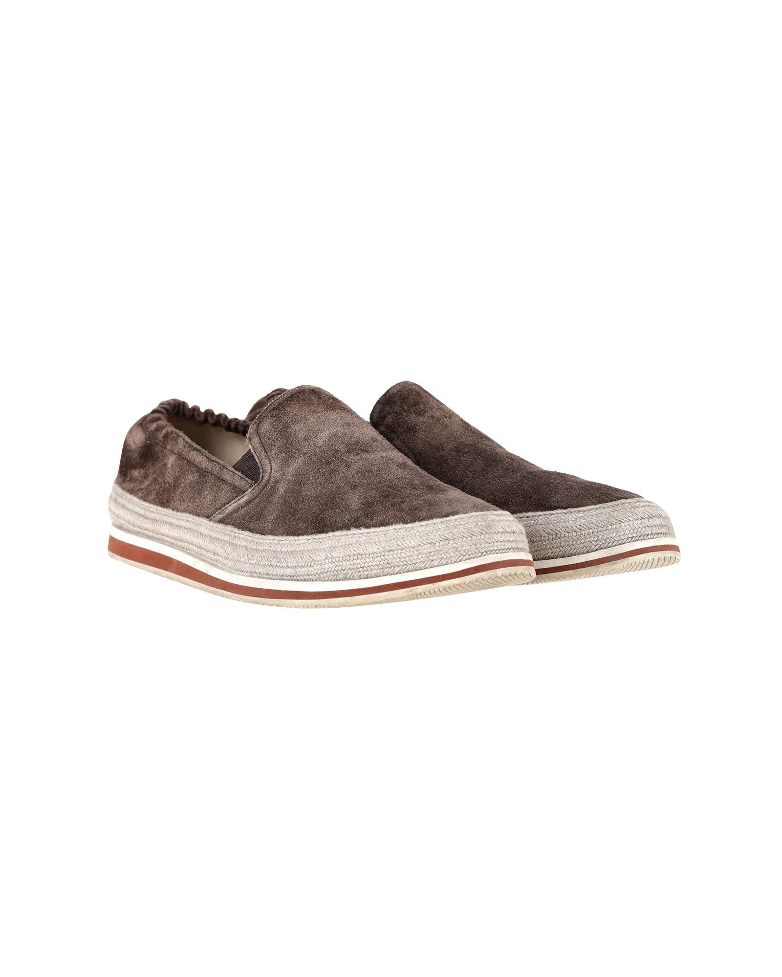 Prada Prada Sport Espadrille Sneakers in Brown Suede Size US 8 / EU 41 - 3 Thumbnail
