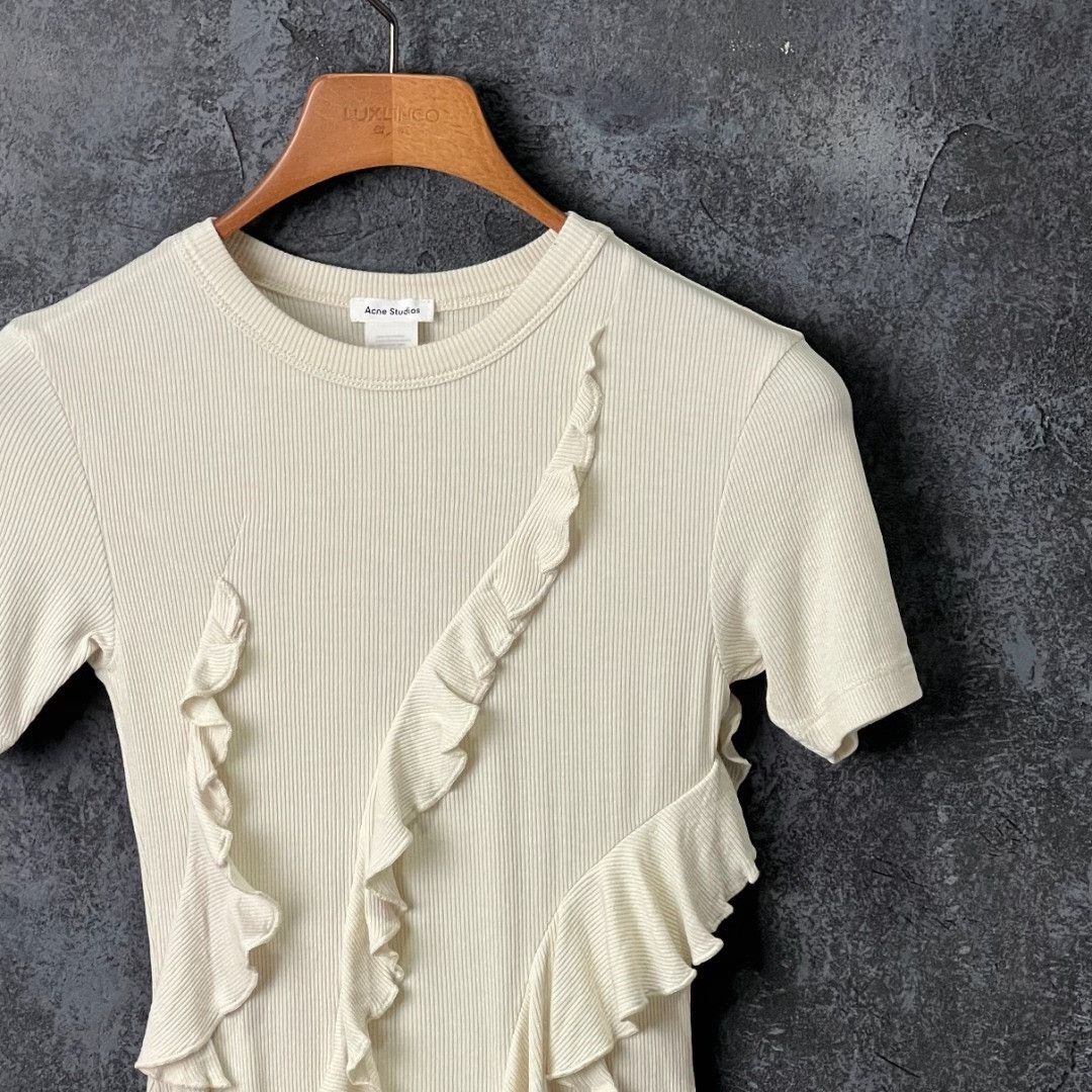 Acne Studios Acne Studios White T-Shirt M Women Size M / US 6-8 / IT 42-44 - 3 Thumbnail