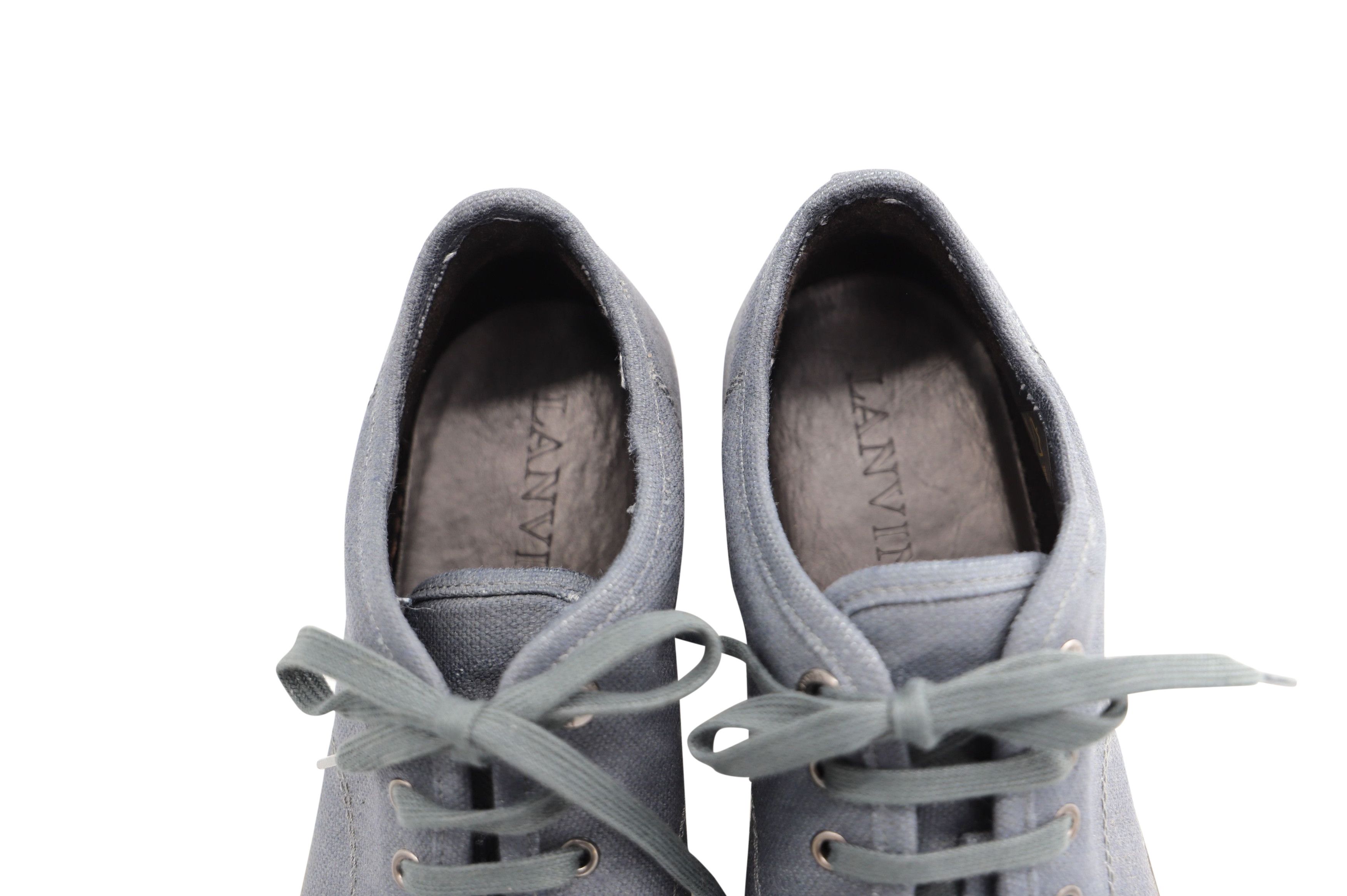 Lanvin Lanvin Woven Low Top Sneakers in Blue Linen Size US 8.5 / EU 41-42 - 5 Thumbnail