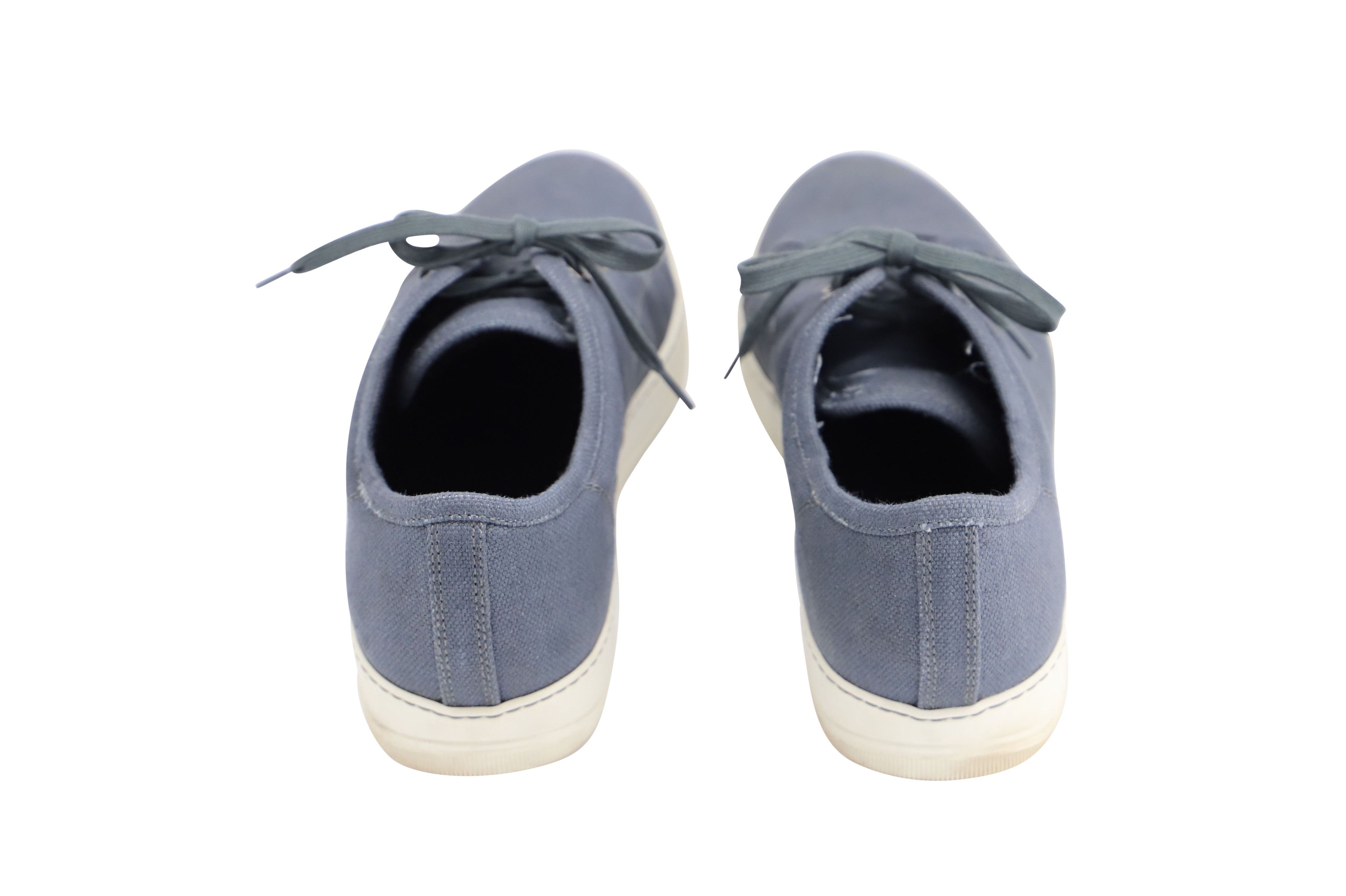 Lanvin Lanvin Woven Low Top Sneakers in Blue Linen Size US 8.5 / EU 41-42 - 4 Thumbnail