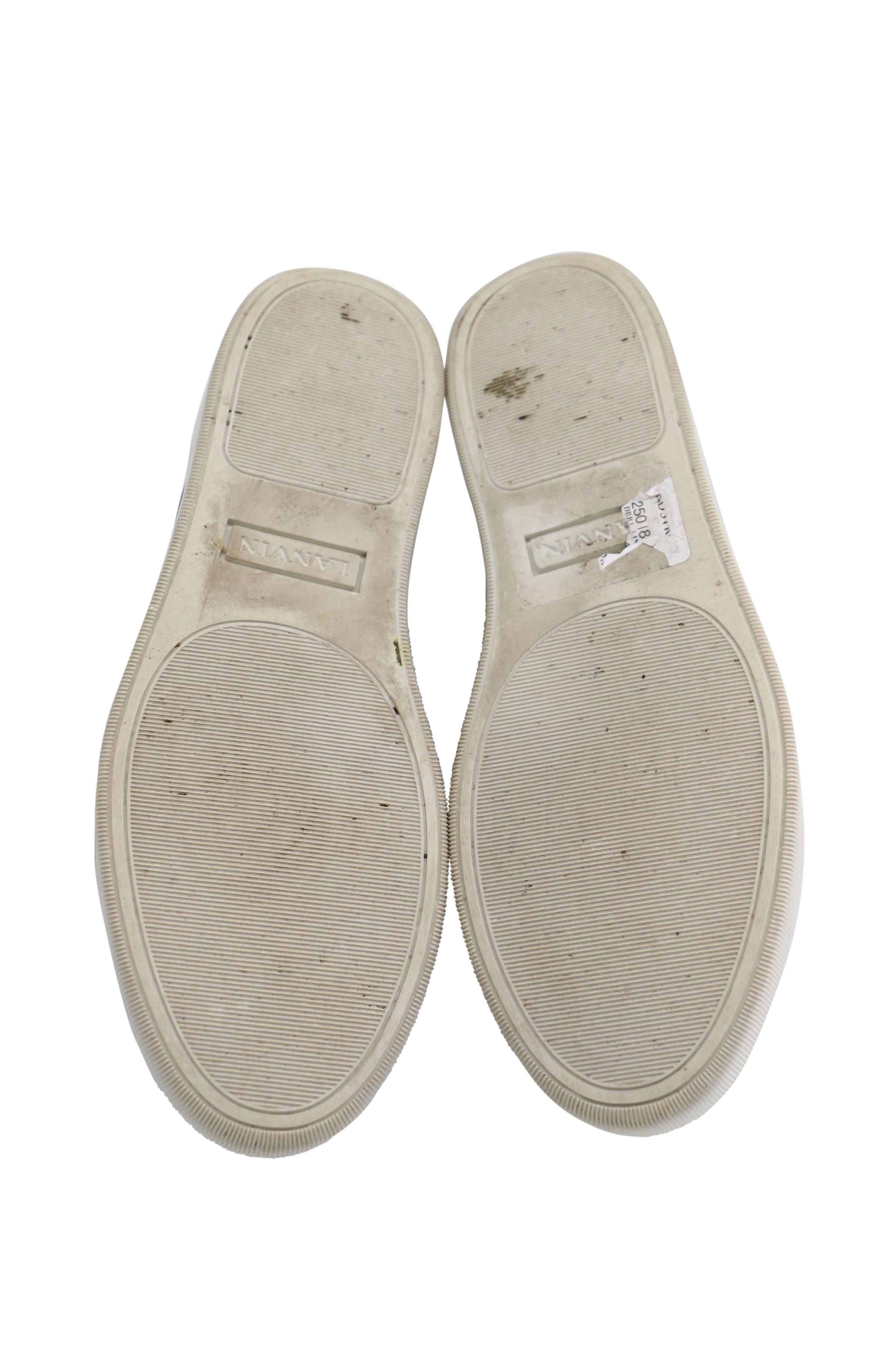 Lanvin Lanvin Woven Low Top Sneakers in Blue Linen Size US 8.5 / EU 41-42 - 8 Thumbnail