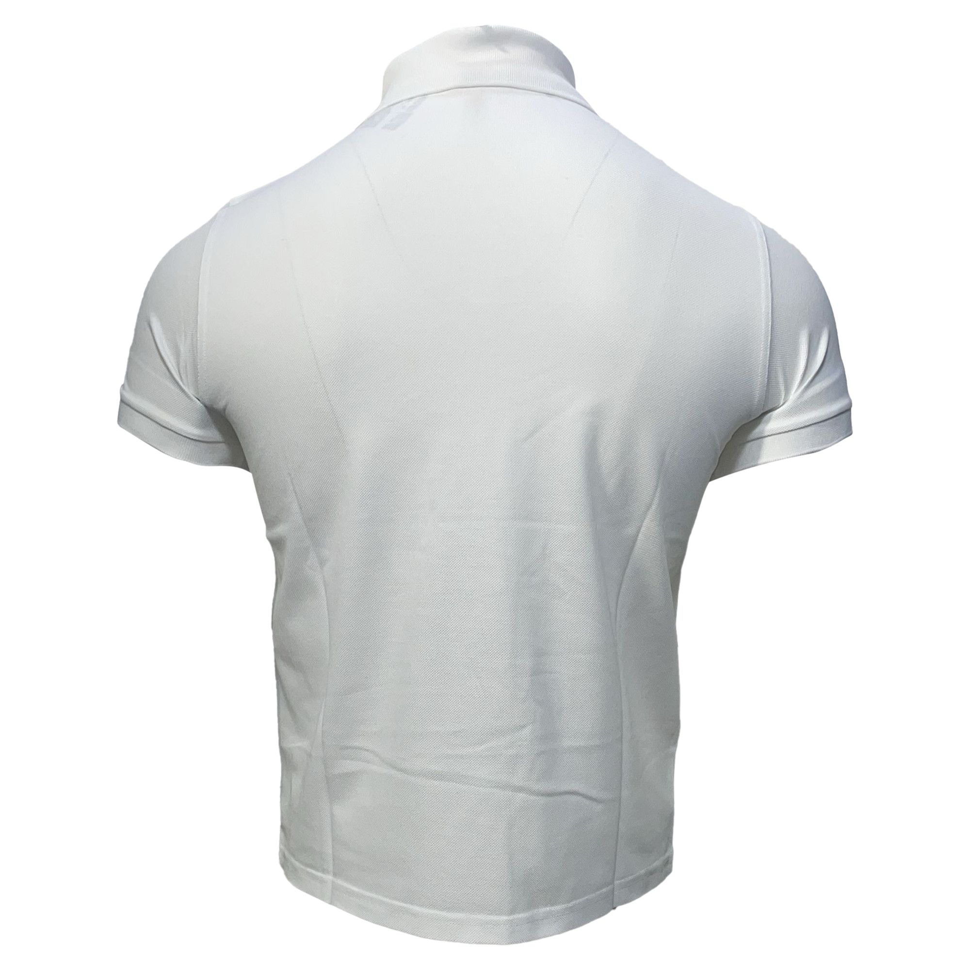 Saint Laurent Paris Saint Laurent Embroidered-Logo Polo Shirt in White Cotton Size US XS / EU 42 / 0 - 4 Thumbnail