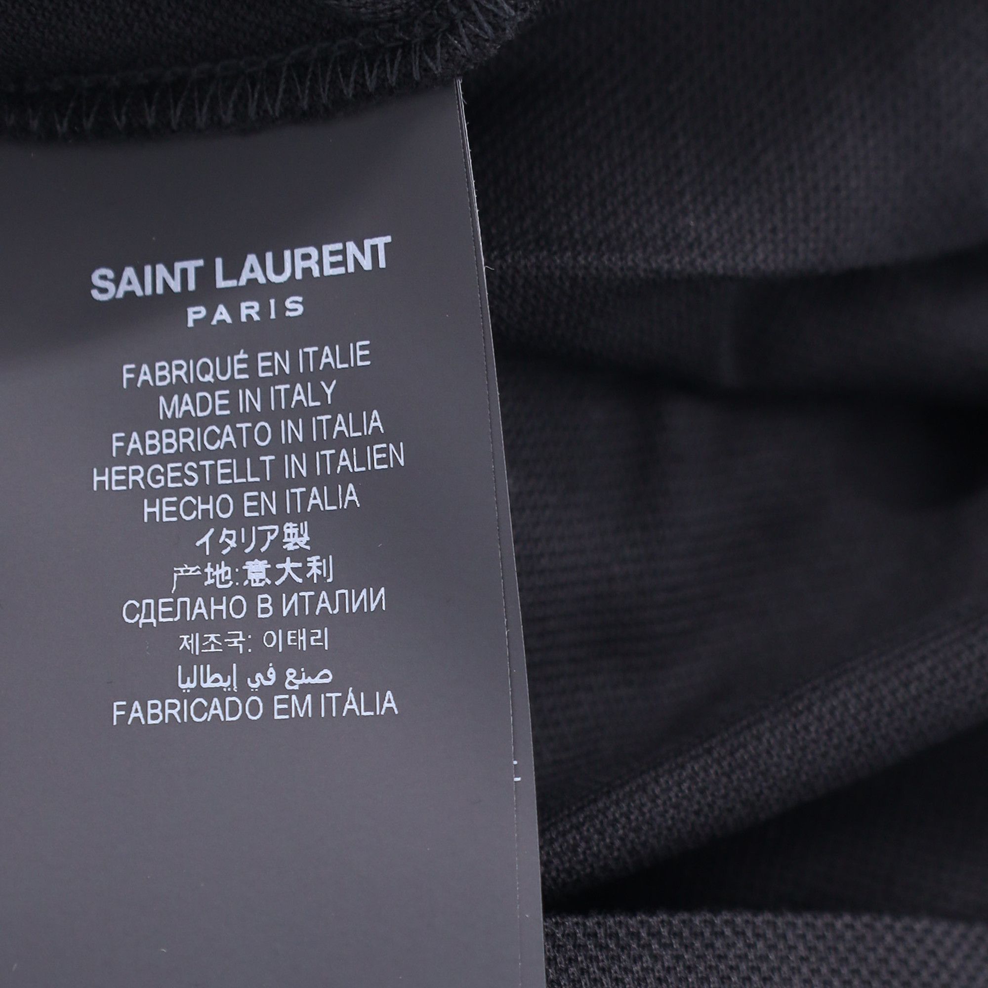 Saint Laurent Paris Saint Laurent Paris Cassandre Polo Shirt in Black Cotton Size US XS / EU 42 / 0 - 6 Thumbnail