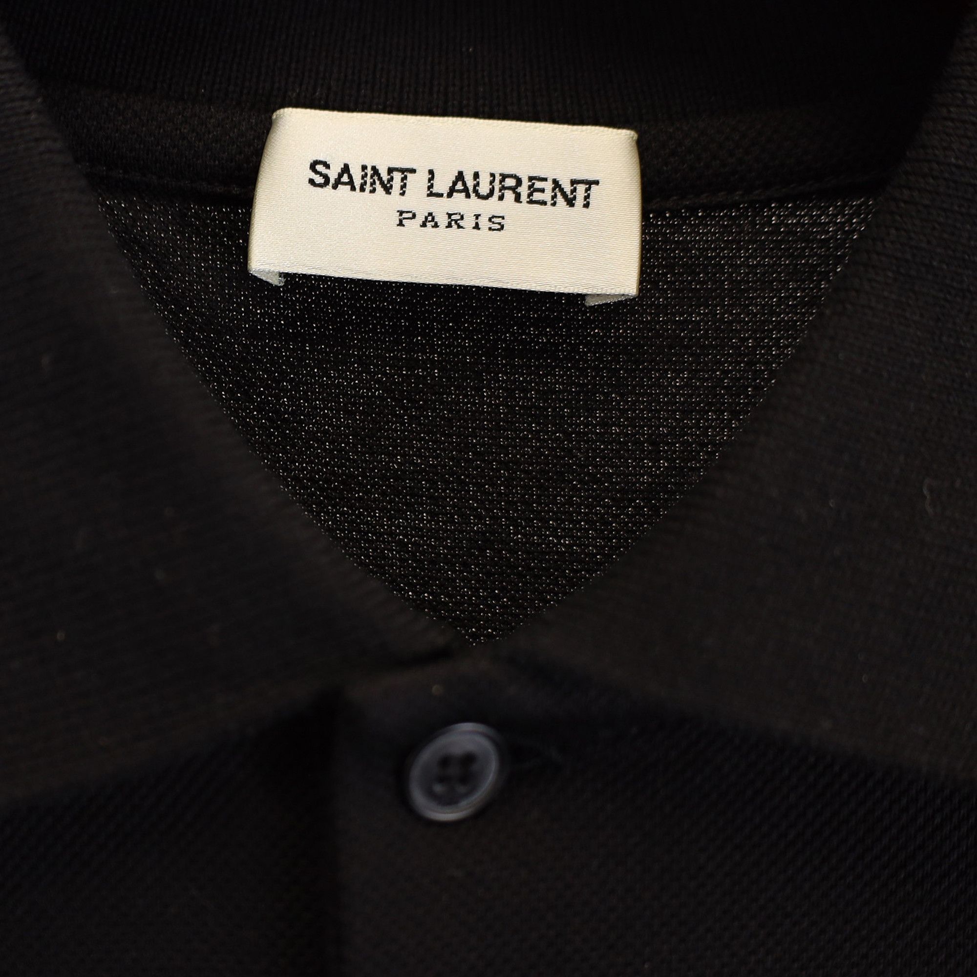 Saint Laurent Paris Saint Laurent Paris Cassandre Polo Shirt in Black Cotton Size US XS / EU 42 / 0 - 2 Thumbnail