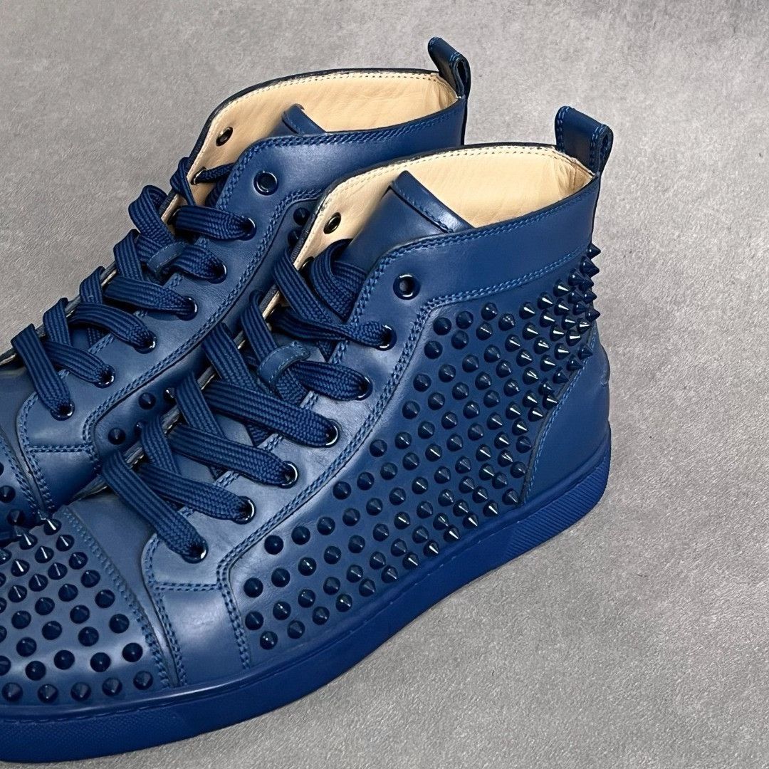 Christian Louboutin Christian Louboutin Leather Hitop Sneakers 8.5 Men Size US 8.5 / EU 41-42 - 2 Thumbnail