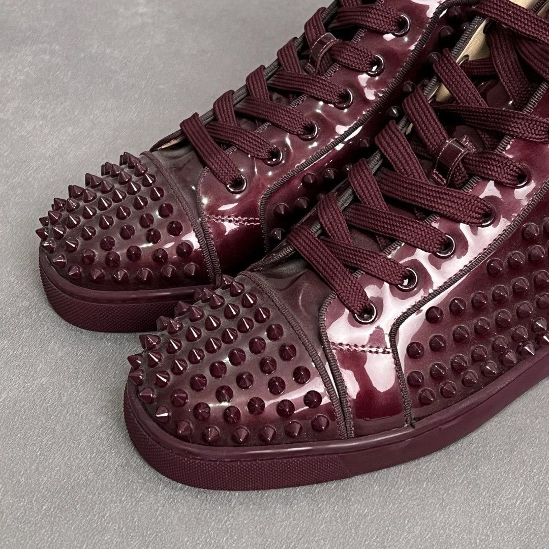 Christian Louboutin Christian Louboutin Purple Hitop Sneakers 6 Men Size US 6 / EU 39 - 3 Thumbnail