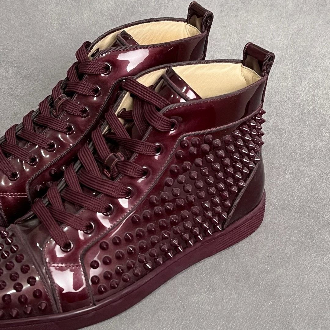 Christian Louboutin Christian Louboutin Purple Hitop Sneakers 6 Men Size US 6 / EU 39 - 2 Thumbnail