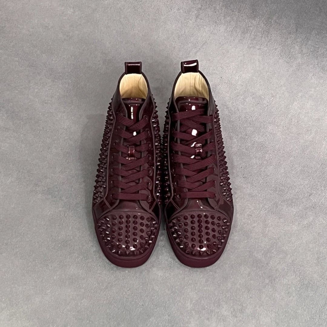 Christian Louboutin Christian Louboutin Purple Hitop Sneakers 6 Men Size US 6 / EU 39 - 7 Thumbnail