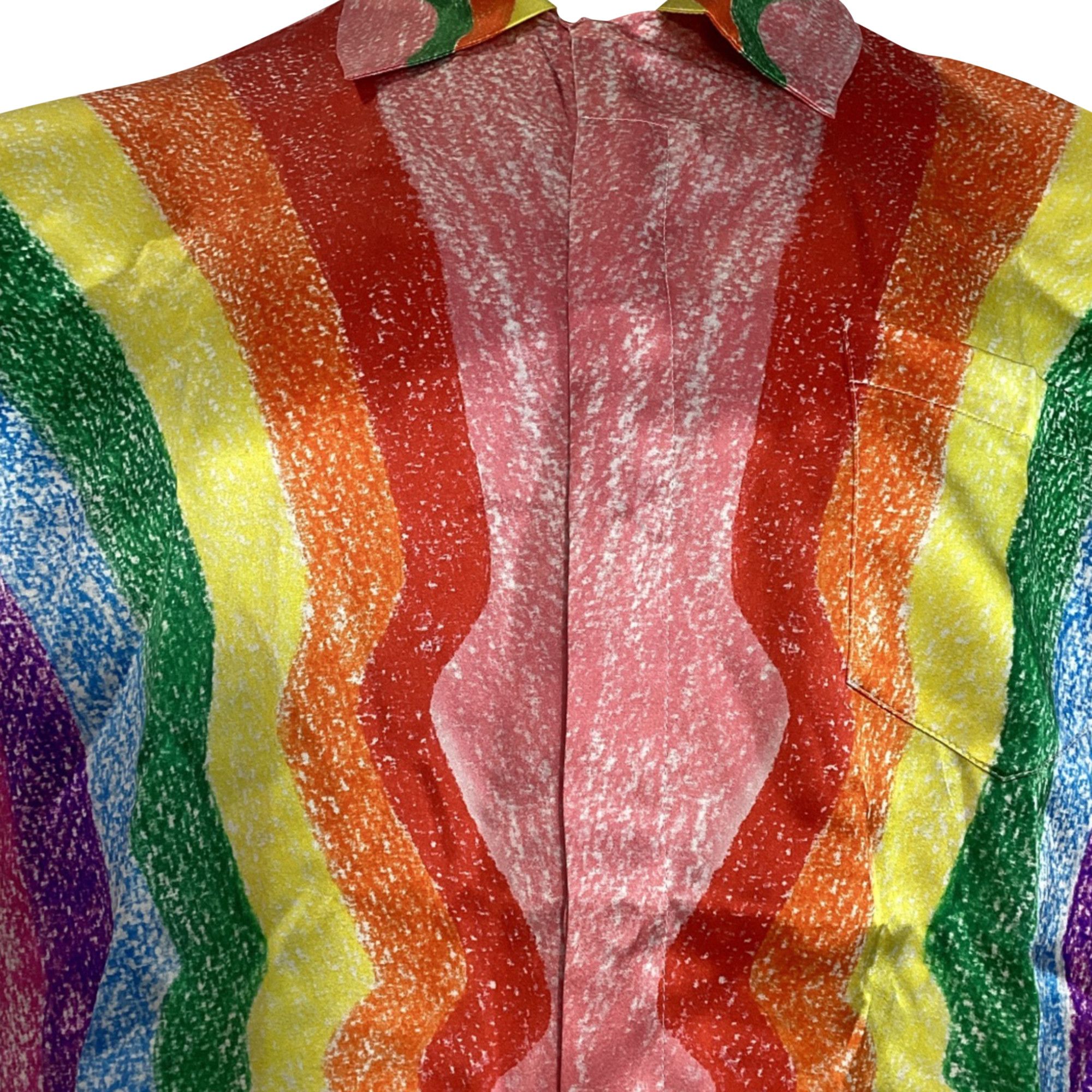 Casablanca Casablanca Rainbow Print Short Sleeve Shirt in Multicolor S Size US XXL / EU 58 / 5 - 2 Thumbnail