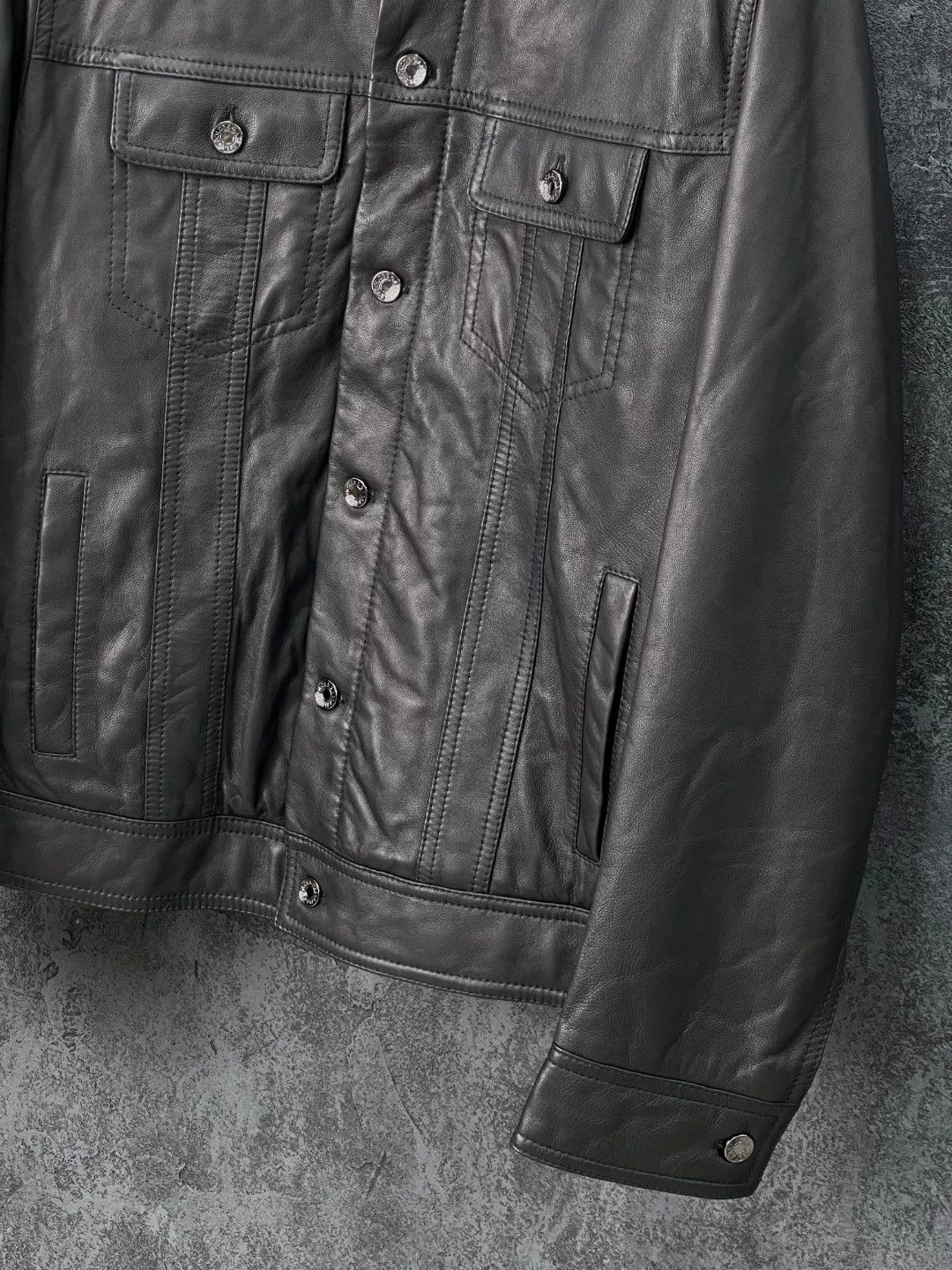 Dolce & Gabbana Dolce & Gabbana Leather Leather Jacket l Men Size US L / EU 52-54 / 3 - 6 Thumbnail