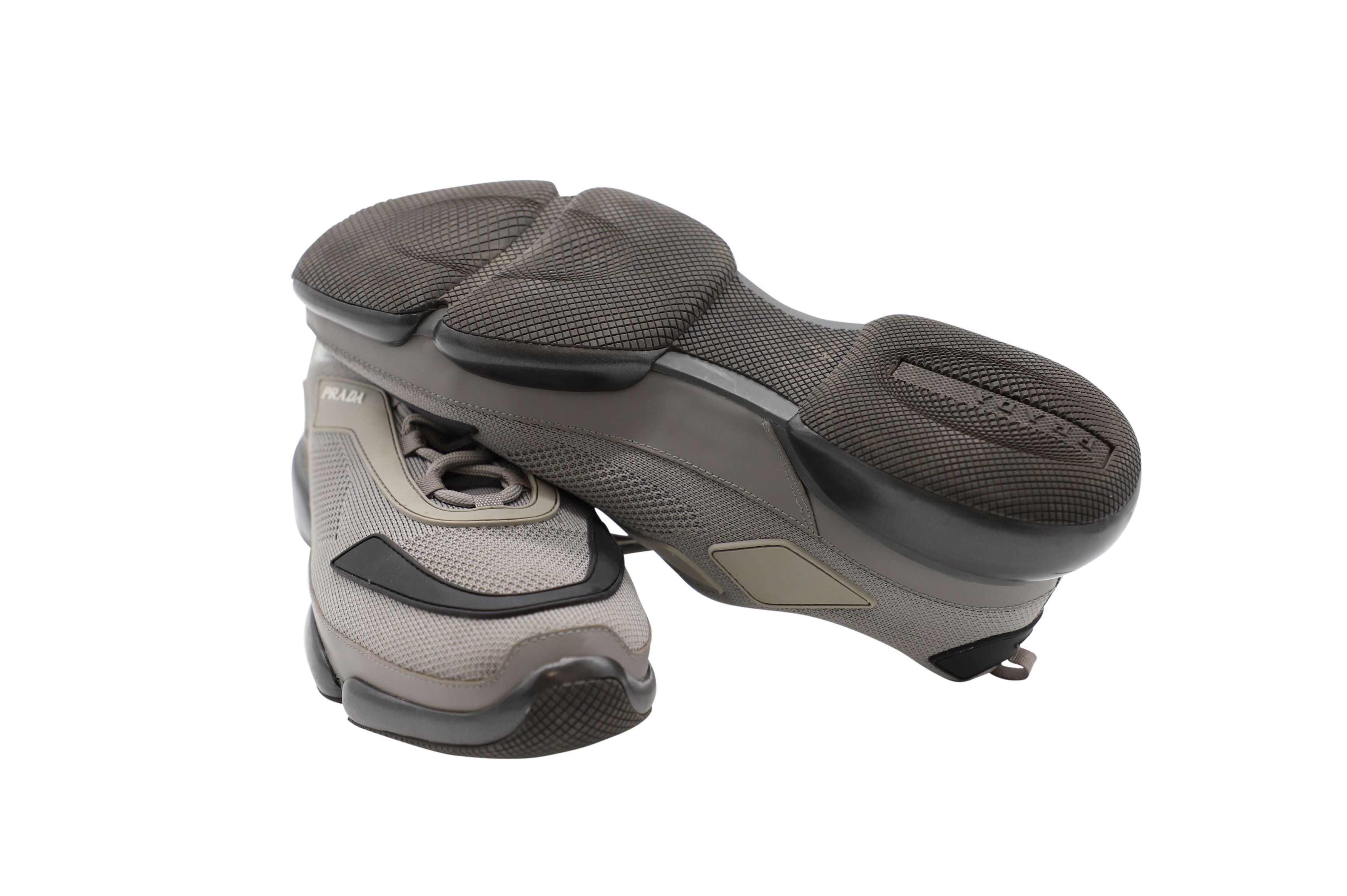 Prada Prada Cloud Bust Sneakers In Grey Synthetic Size US 7.5 / EU 40-41 - 3 Thumbnail
