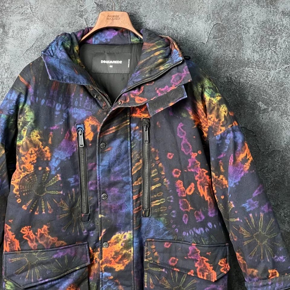 Dsquared2 Dsquared2 Tie-Dye Printed Multi Heavy Coat m Men Size US M / EU 48-50 / 2 - 3 Thumbnail
