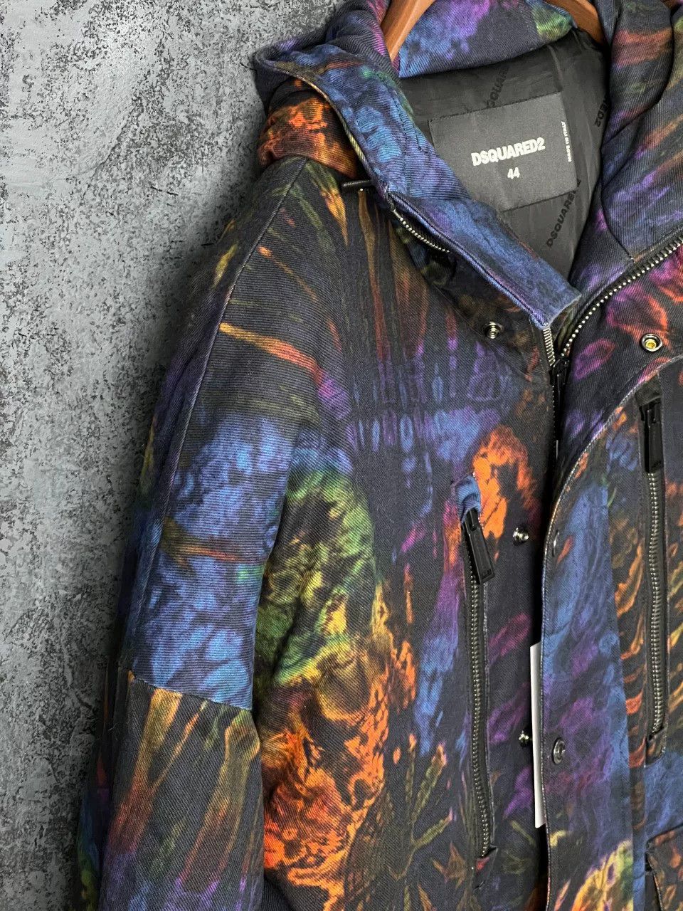 Dsquared2 Dsquared2 Tie-Dye Printed Multi Heavy Coat m Men Size US M / EU 48-50 / 2 - 5 Thumbnail