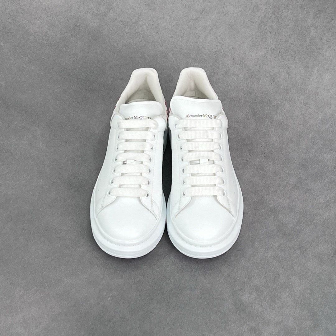 Alexander McQueen Alexander McQueen Leather Printed Lowtop Sneakers 6 Men Size US 6 / EU 39 - 7 Thumbnail