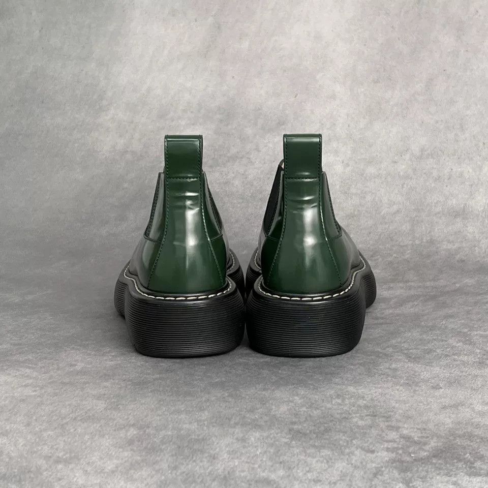 Bottega Veneta Bottega Veneta Leather Green Hitop Sneakers 9 Men Size US 9 / EU 42 - 8 Thumbnail