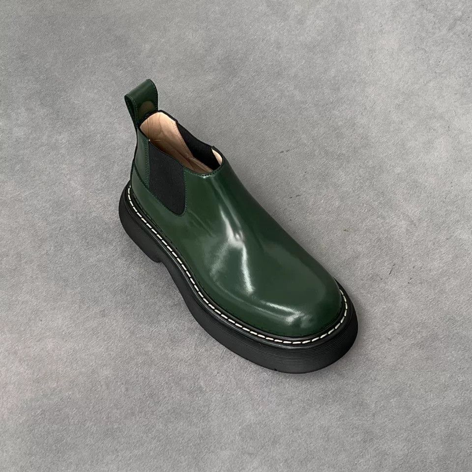 Bottega Veneta Bottega Veneta Leather Green Hitop Sneakers 9 Men Size US 9 / EU 42 - 5 Thumbnail
