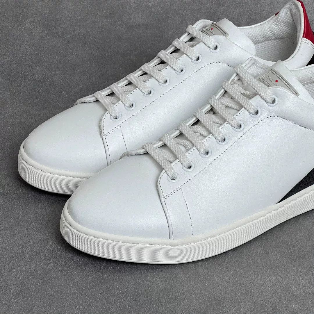 Kiton Kiton Leather White Lowtop Sneakers 7 Men Size US 7 / EU 40 - 2 Thumbnail