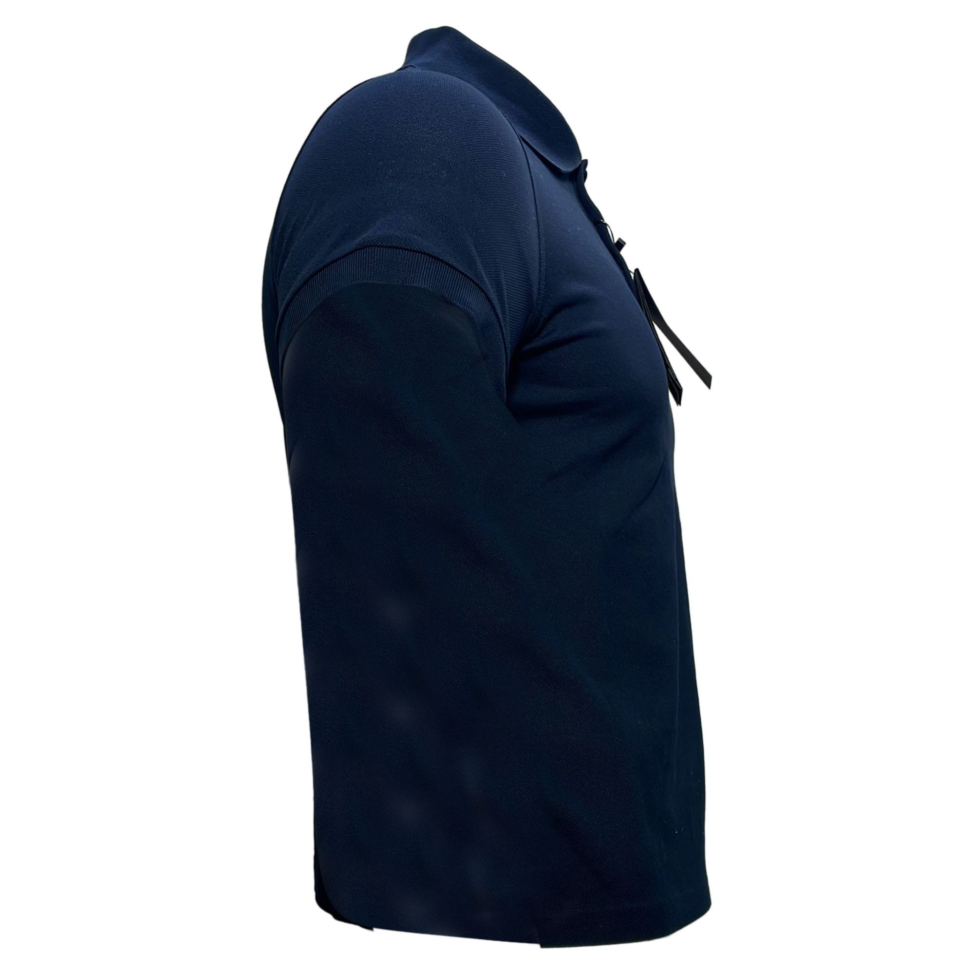 Saint Laurent Paris Saint Laurent Cassandre Embroidered-Logo Polo Shirt in Navy Size US XS / EU 42 / 0 - 2 Thumbnail