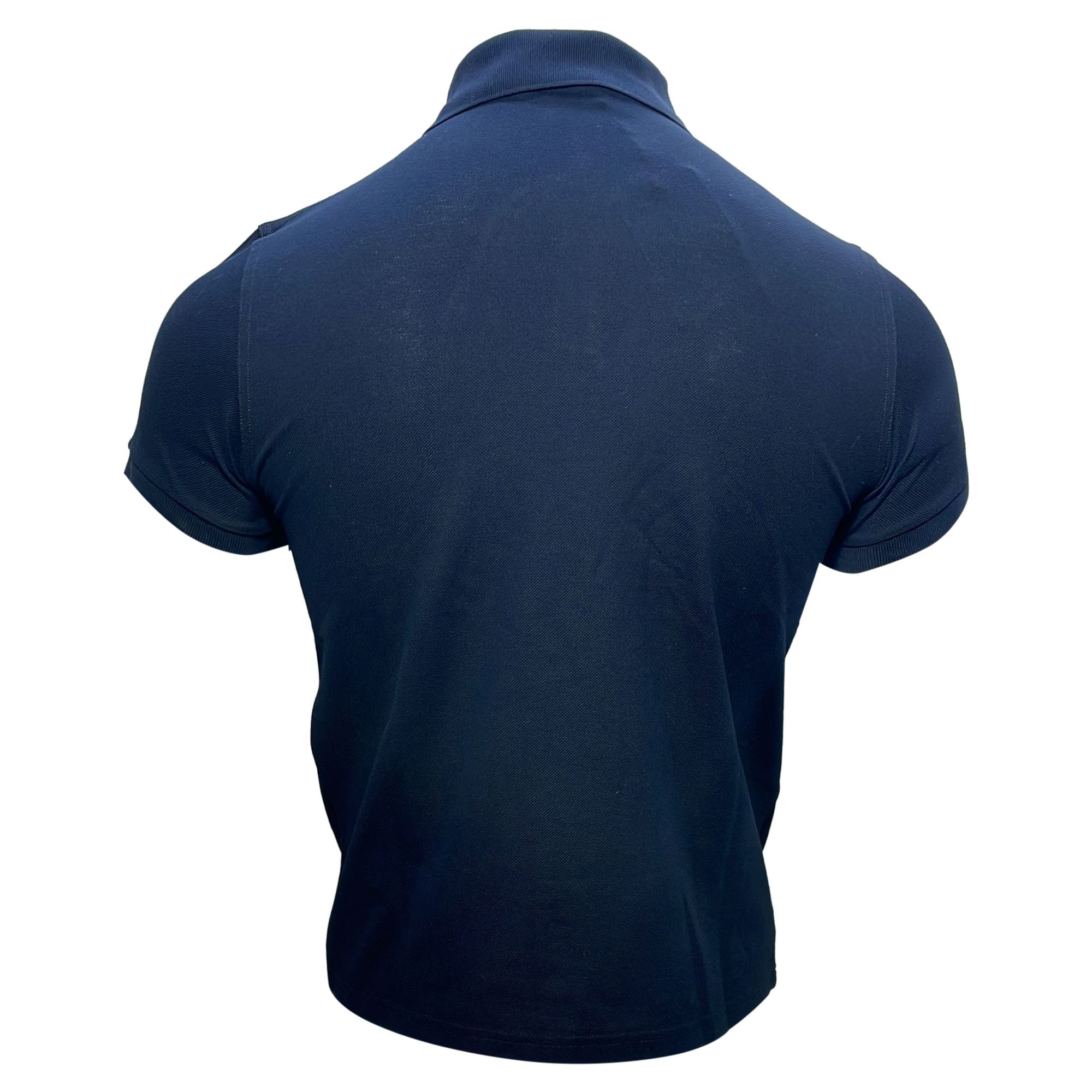 Saint Laurent Paris Saint Laurent Cassandre Embroidered-Logo Polo Shirt in Navy Size US XS / EU 42 / 0 - 3 Thumbnail