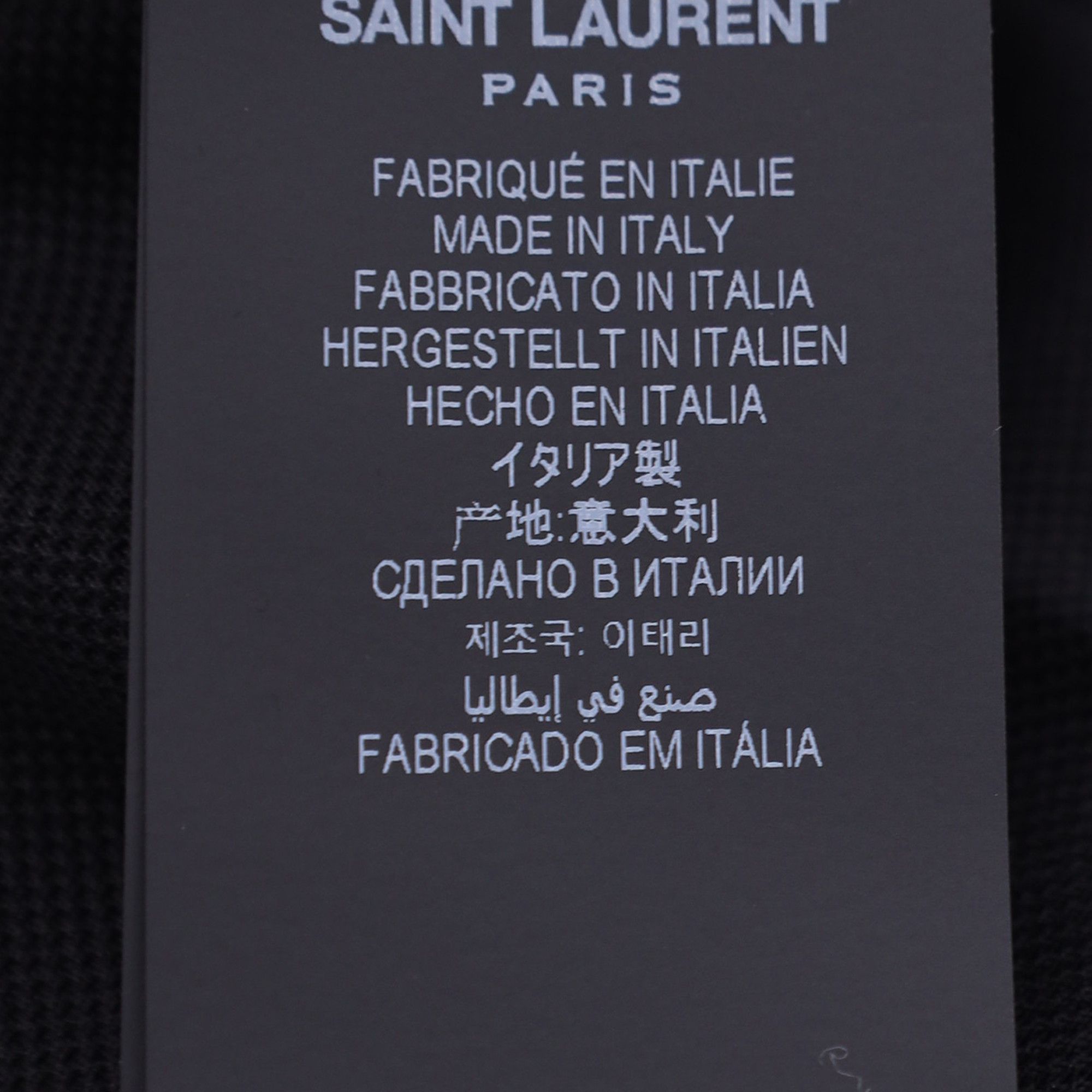Saint Laurent Paris Saint Laurent Paris Cassandre Polo Shirt in Black Cotton Size US XS / EU 42 / 0 - 6 Thumbnail
