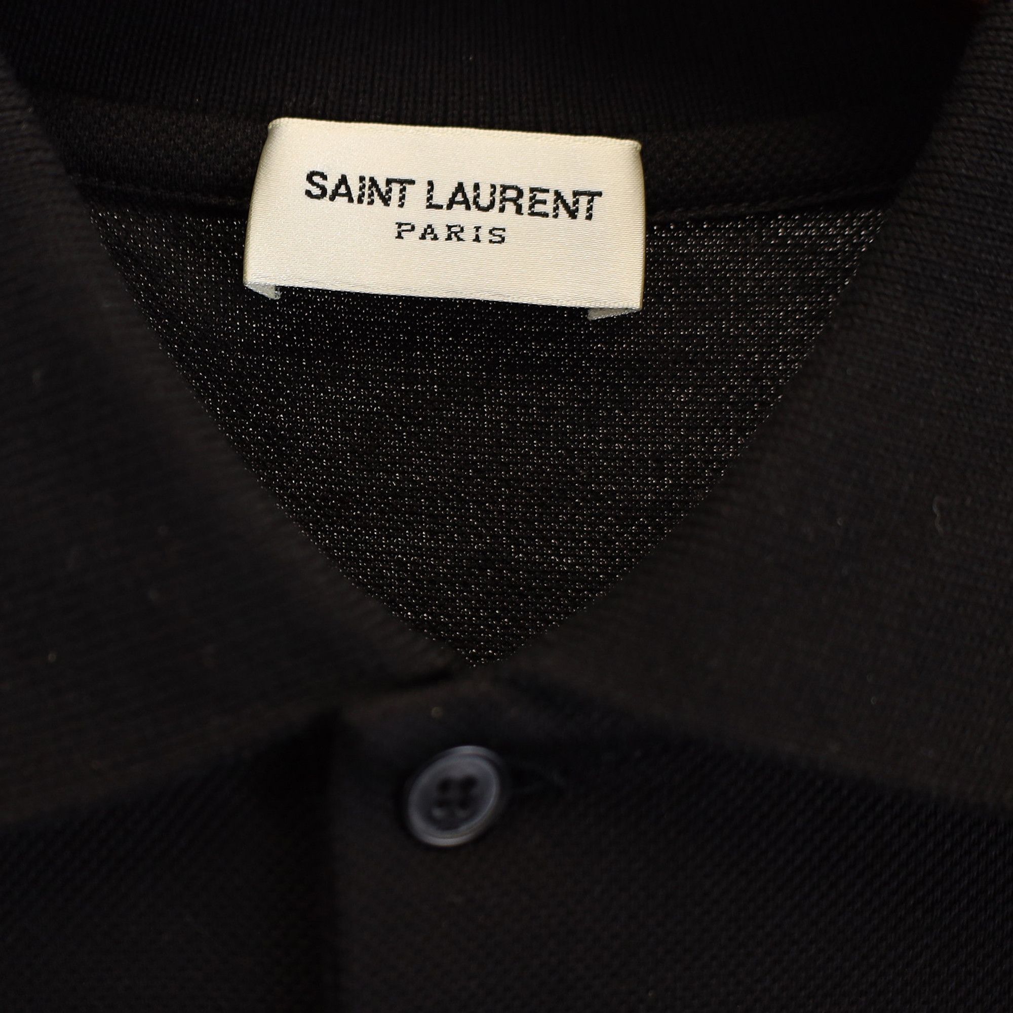 Saint Laurent Paris Saint Laurent Paris Cassandre Polo Shirt in Black Cotton Size US XS / EU 42 / 0 - 2 Thumbnail