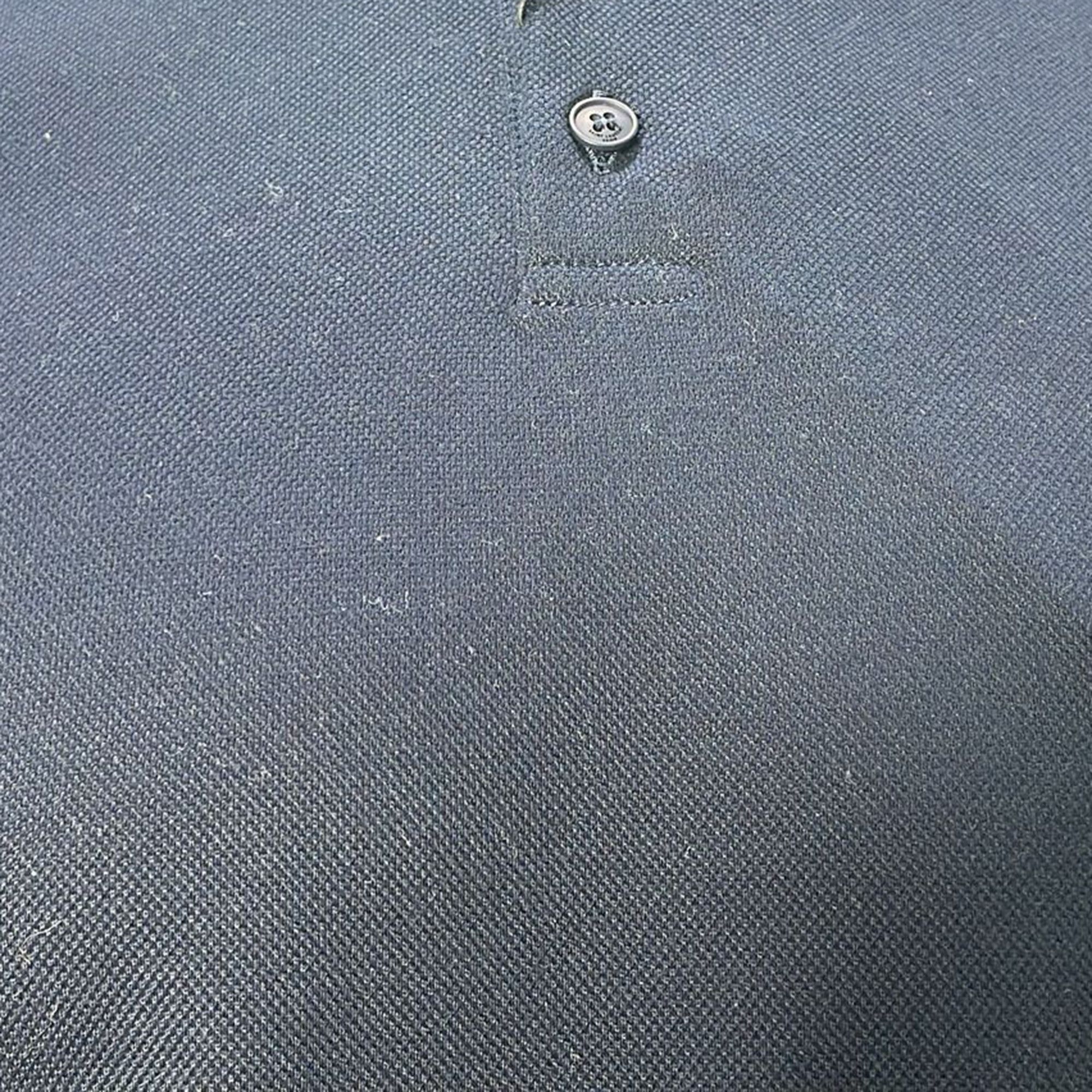 Saint Laurent Paris Saint Laurent Cassandre Embroidered-Logo Polo Shirt in Navy Size US XS / EU 42 / 0 - 2 Thumbnail