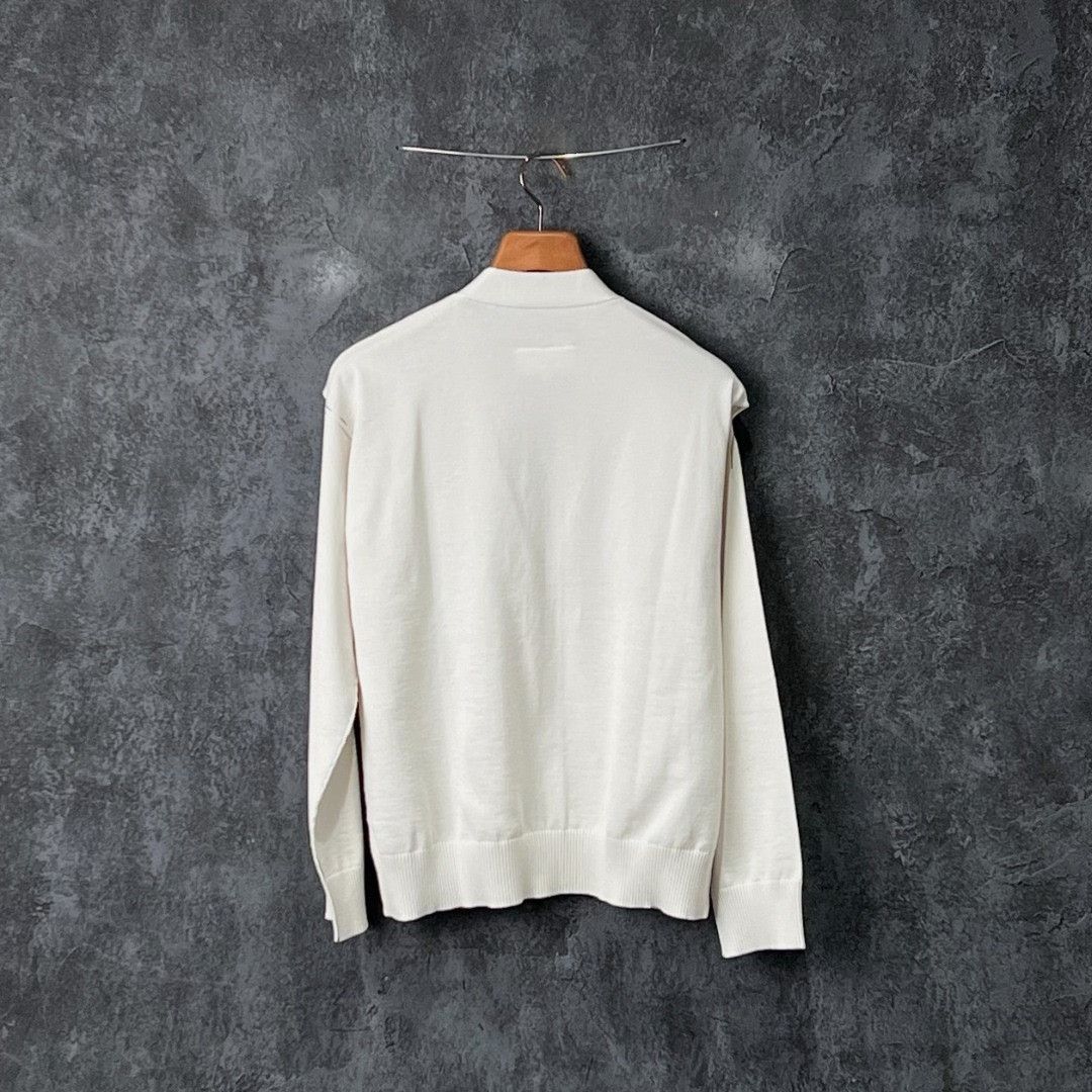 Maison Margiela Maison Margiela Knit White Sweater S Women Size S / US 4 / IT 40 - 2 Thumbnail