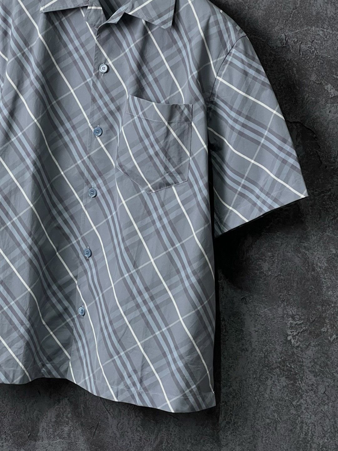 Burberry Burberry Cotton Plaid Gray Shirt m Men Size US M / EU 48-50 / 2 - 4 Thumbnail