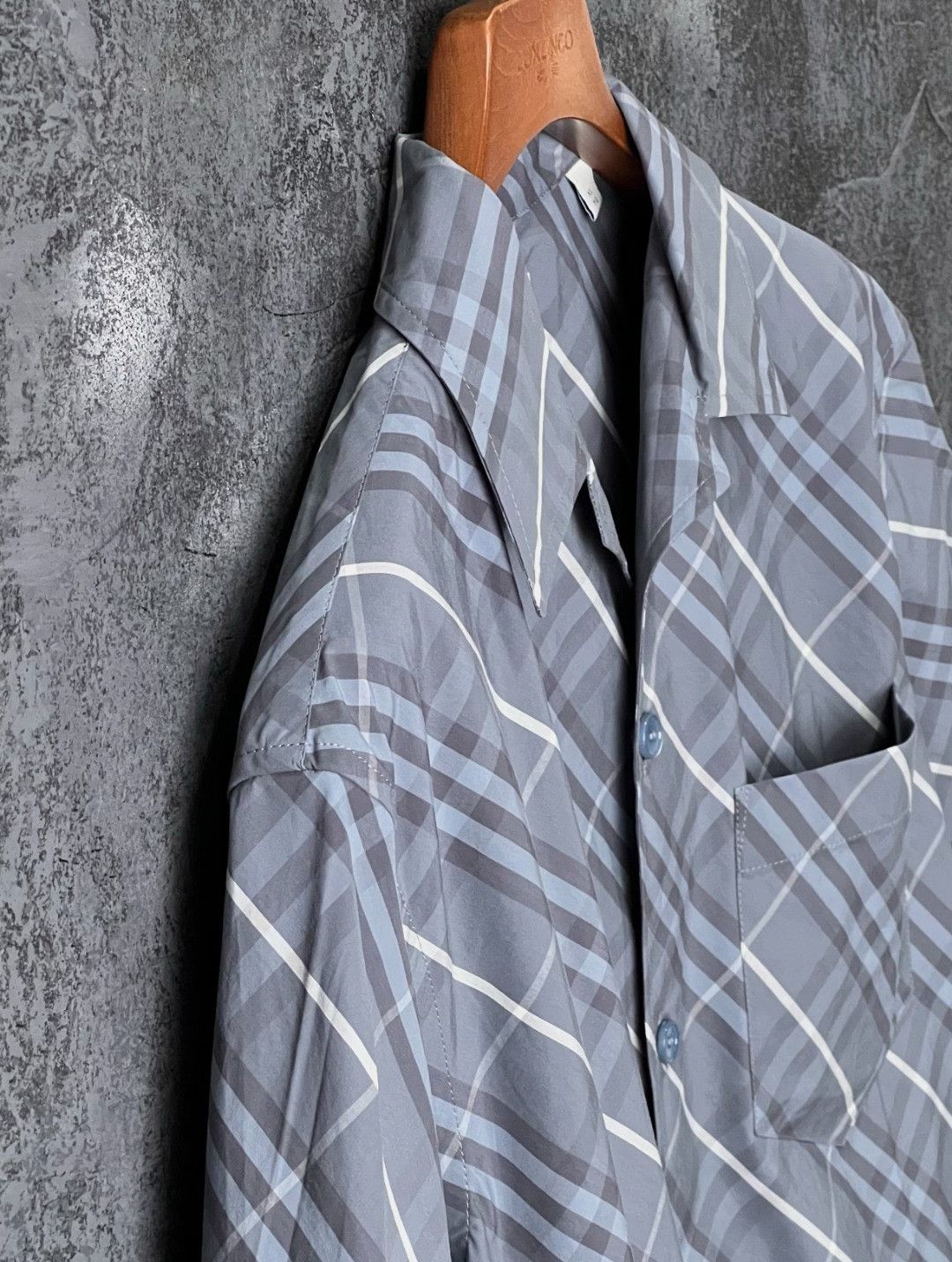 Burberry Burberry Cotton Plaid Gray Shirt m Men Size US M / EU 48-50 / 2 - 6 Thumbnail