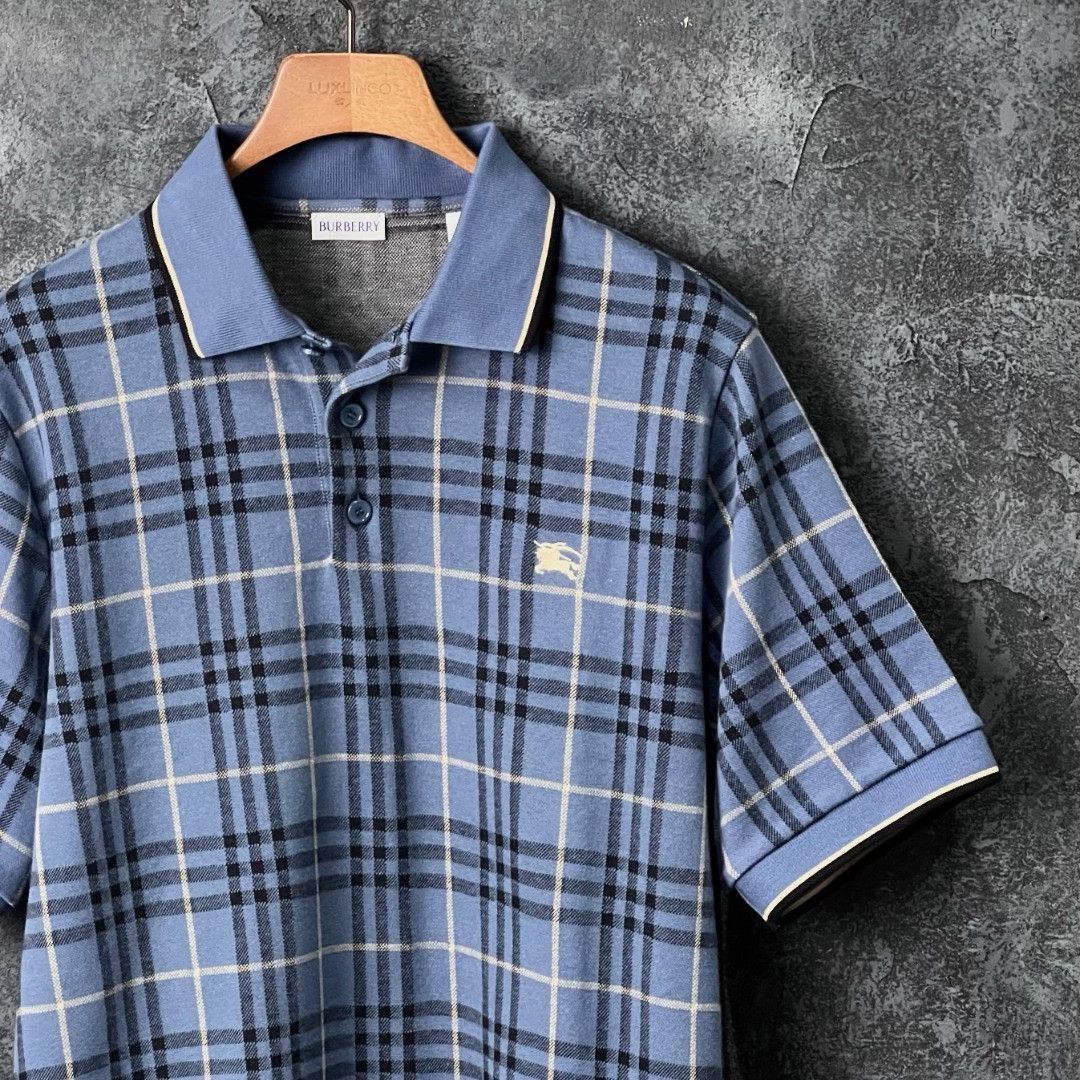 Burberry Burberry Cotton Plaid Polo m Men Size US M / EU 48-50 / 2 - 3 Thumbnail
