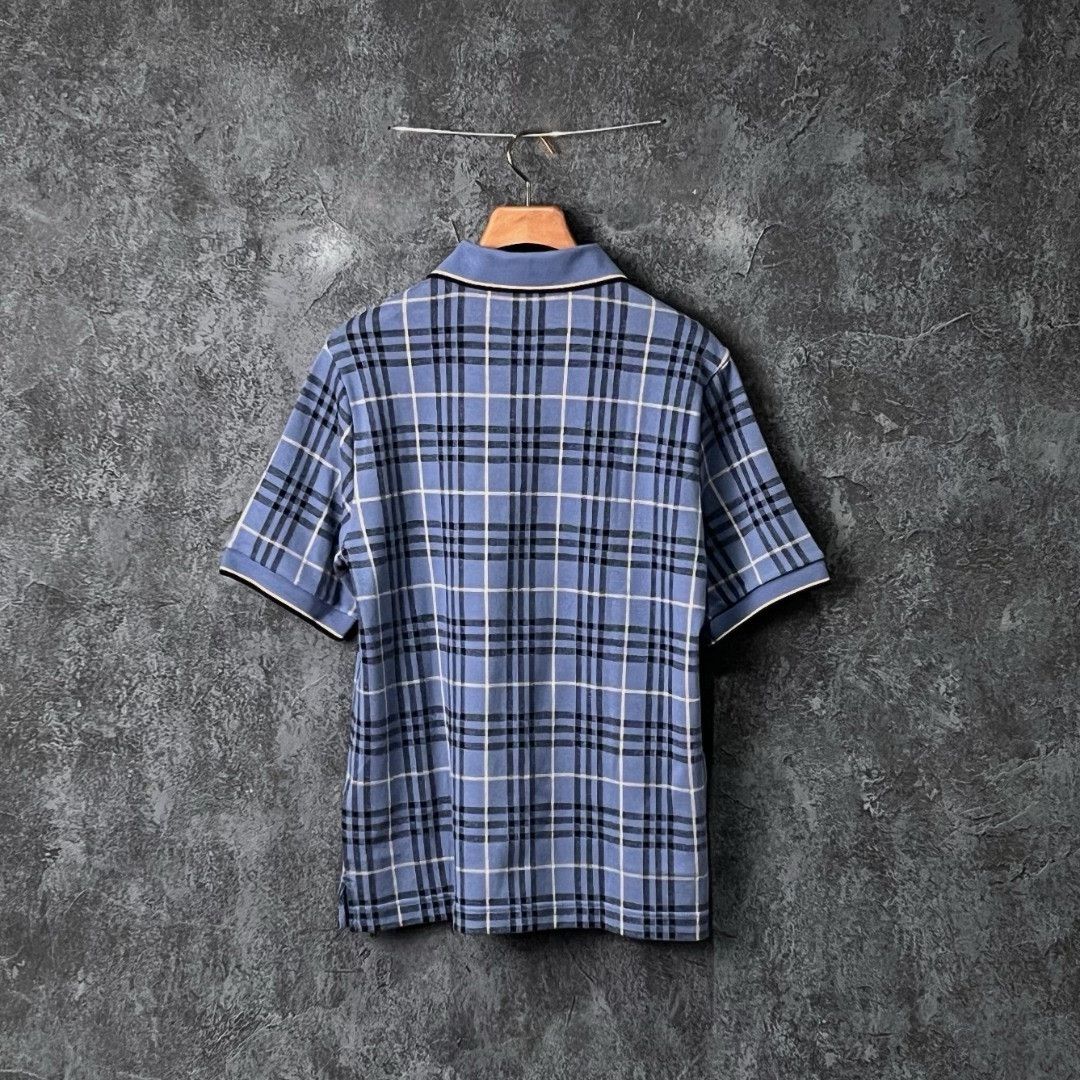 Burberry Burberry Cotton Plaid Polo m Men Size US M / EU 48-50 / 2 - 2 Thumbnail