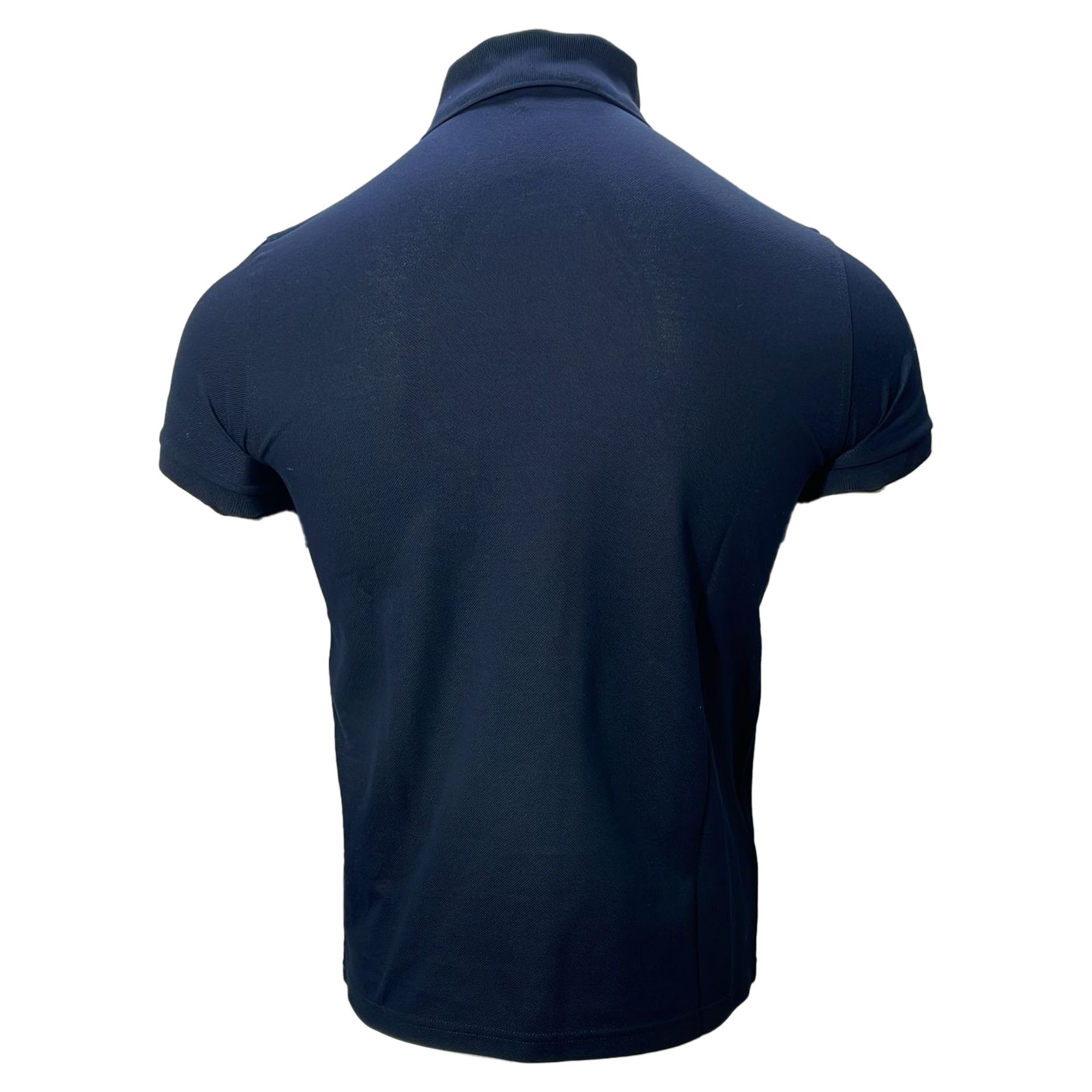 Saint Laurent Paris Saint Laurent Cassandre Embroidered-Logo Polo Shirt in Navy Size US XS / EU 42 / 0 - 4 Thumbnail