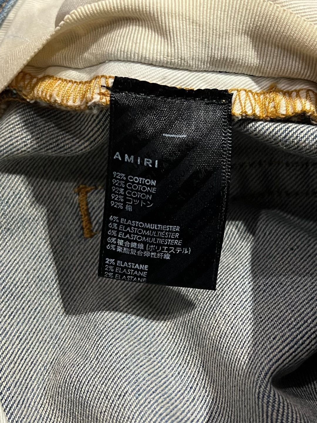 Amiri Amiri Denim Blue Denim Jeans 34 Men Size US 34 / EU 50 - 8 Thumbnail