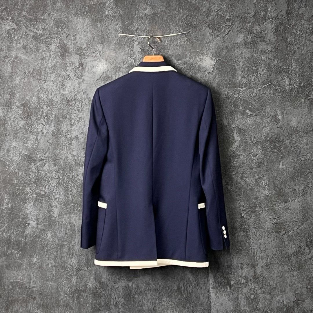 Balmain Balmain Casual Embroidered Blue Suit 40r Men Size 40R - 2 Thumbnail