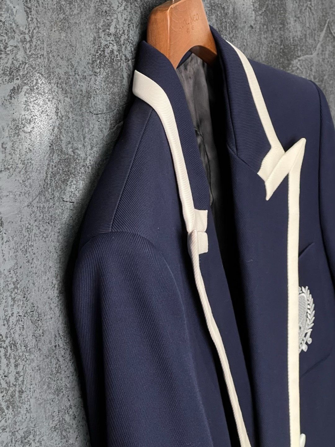 Balmain Balmain Casual Embroidered Blue Suit 40r Men Size 40R - 6 Thumbnail