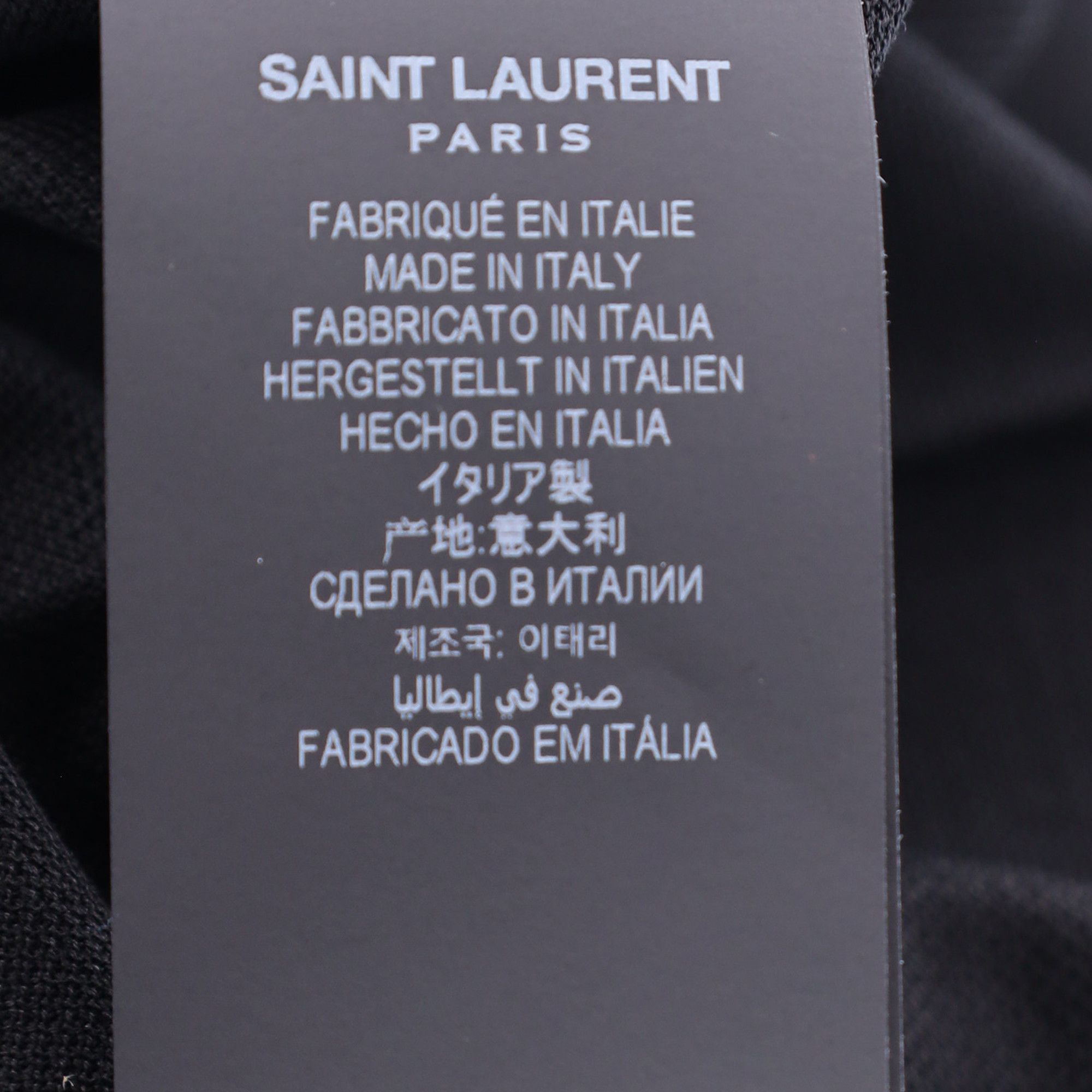 Saint Laurent Paris Saint Laurent Paris Cassandre Polo Shirt in Black Cotton Size US S / EU 44-46 / 1 - 6 Thumbnail