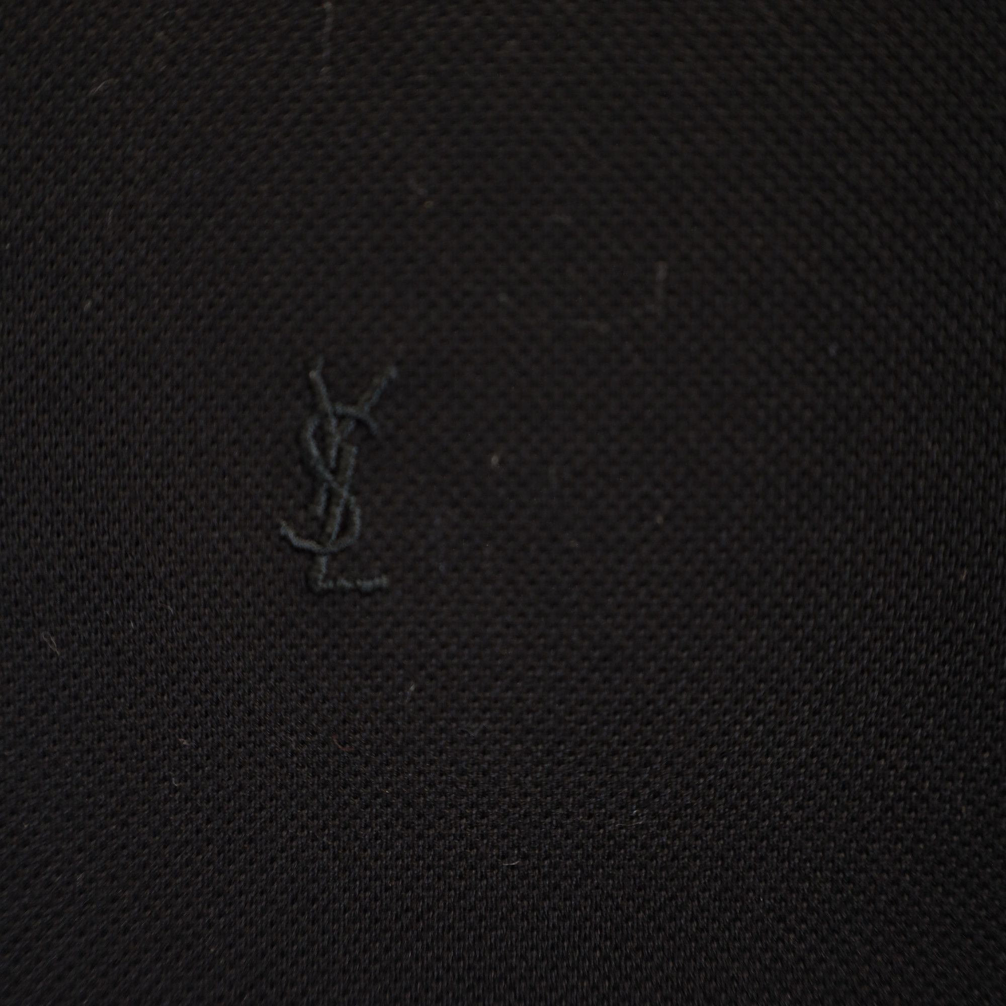 Saint Laurent Paris Saint Laurent Paris Cassandre Polo Shirt in Black Cotton Size US S / EU 44-46 / 1 - 3 Thumbnail