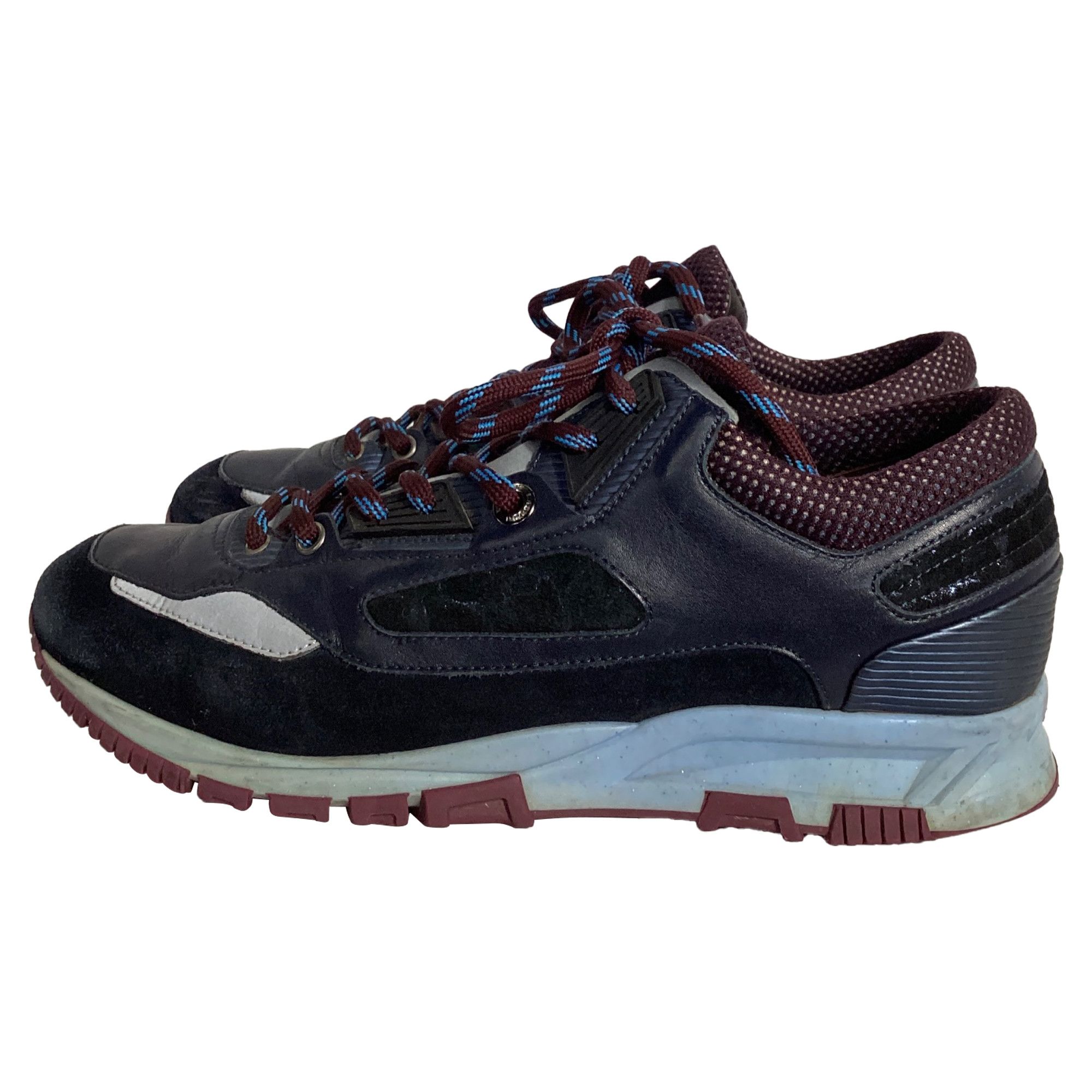 Lanvin Lanvin Runners DS Sneakers in Blue Suede and Leather Size US 6.5 / EU 39-40 - 4 Thumbnail