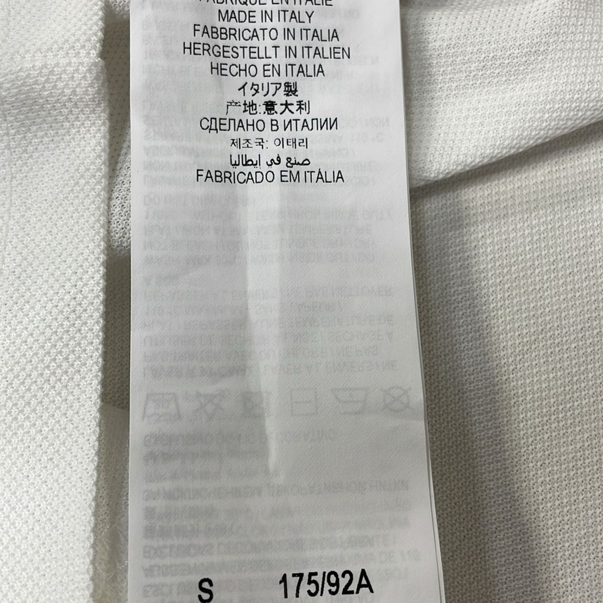 Saint Laurent Paris Saint Laurent Embroidered-Logo Polo Shirt in White Cotton Size US XS / EU 42 / 0 - 6 Thumbnail