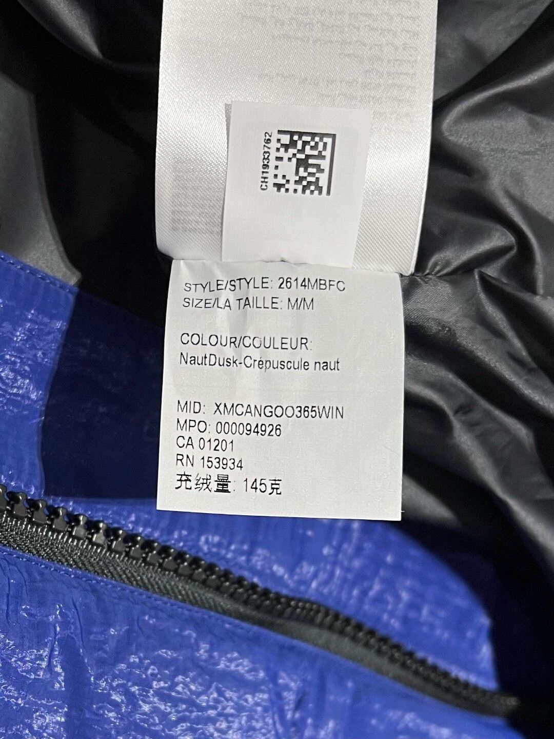 Canada Goose Canada Goose Down Blue Tank Top m Men Size US M / EU 48-50 / 2 - 7 Thumbnail